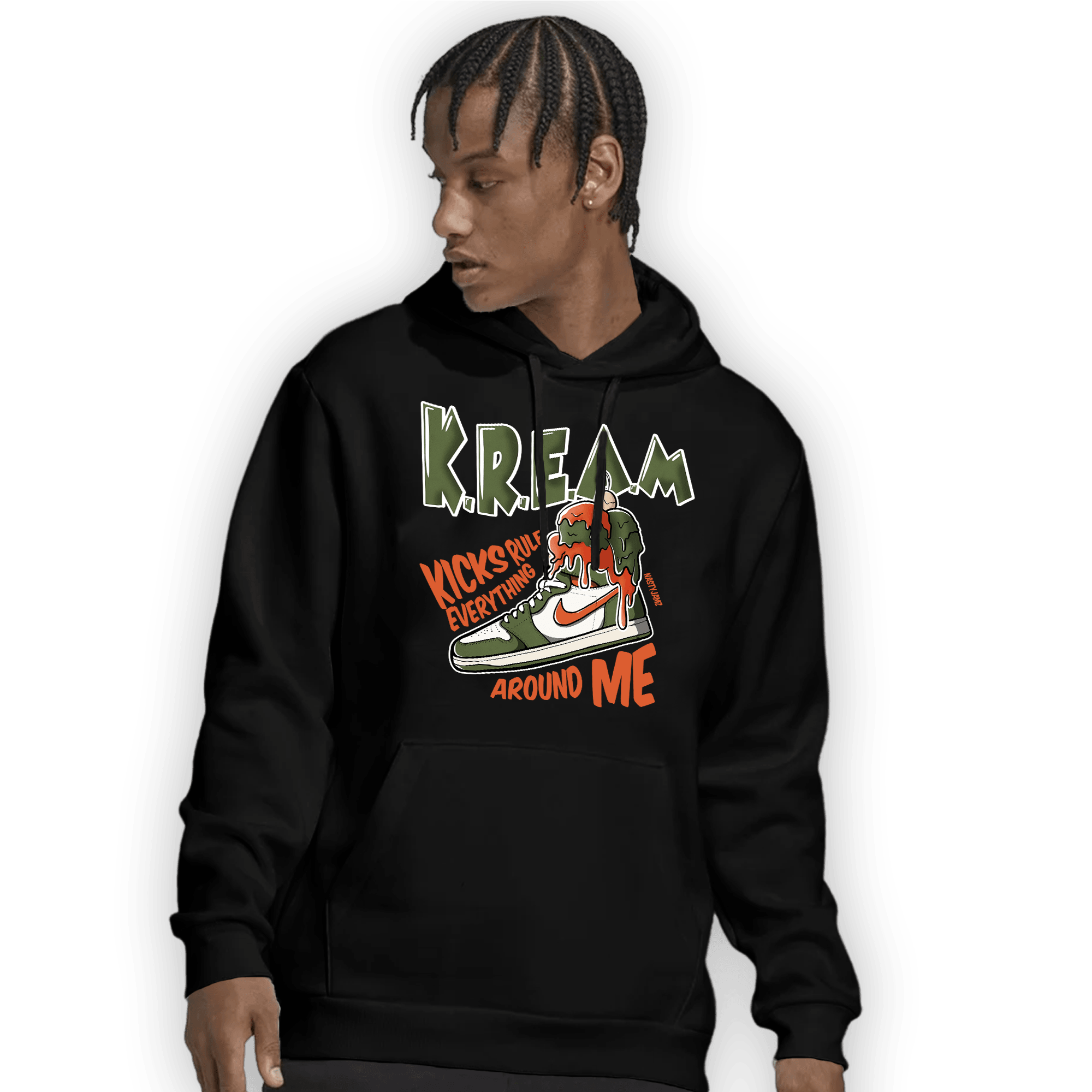 High OG Celadon 1s Hoodie Match Kream Sneaker - NastyJamz