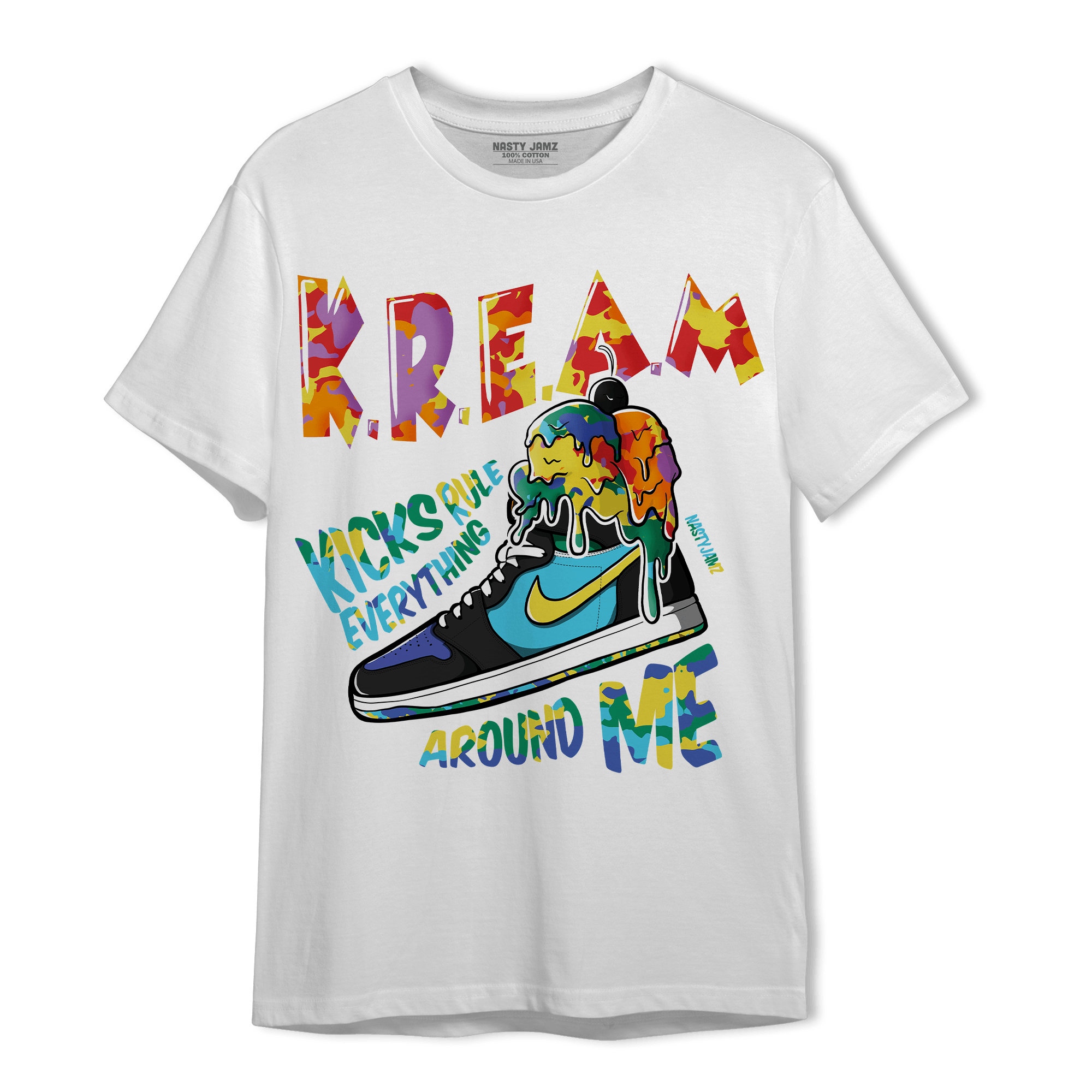 Mid GS Six Championships 1s T Shirt Match Kream Sneaker - NastyJamz