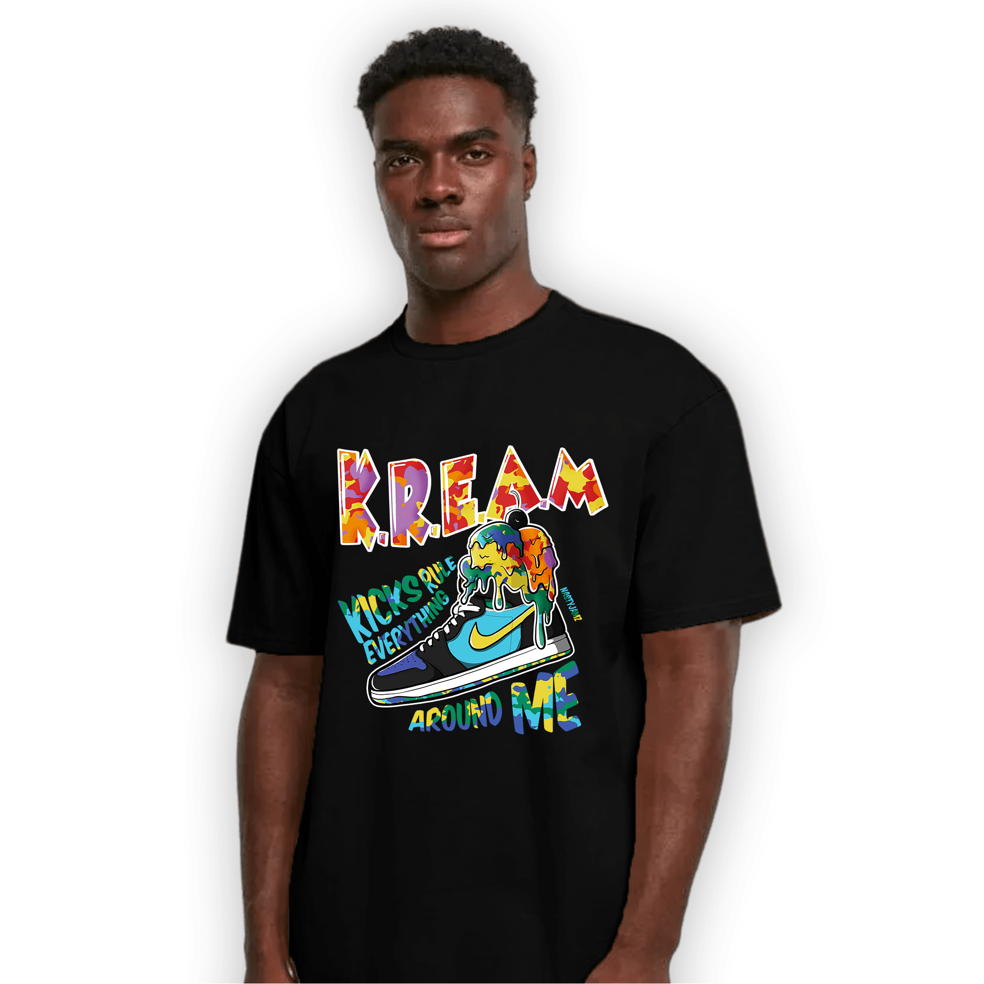 Mid GS Six Championships 1s T Shirt Match Kream Sneaker - NastyJamz