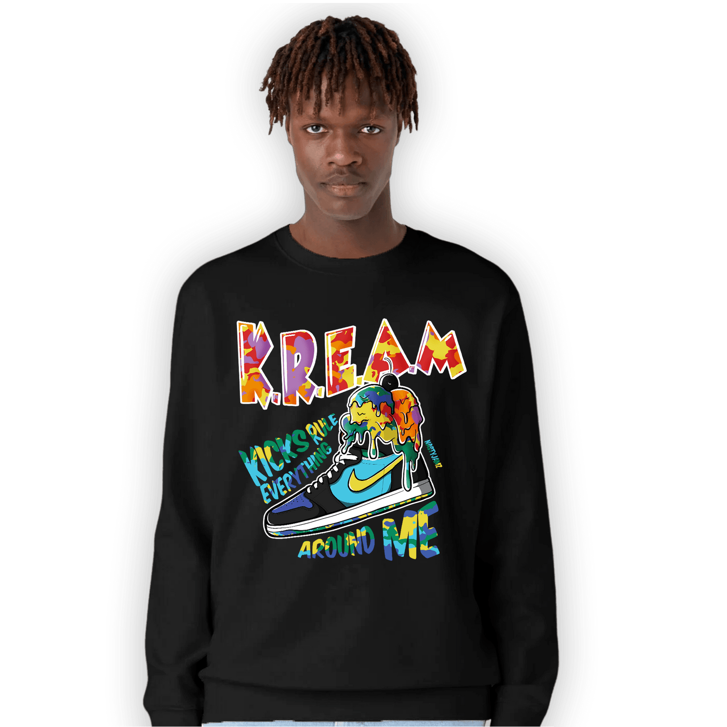 Mid GS Six Championships 1s Sweatshirt Match Kream Sneaker - NastyJamz