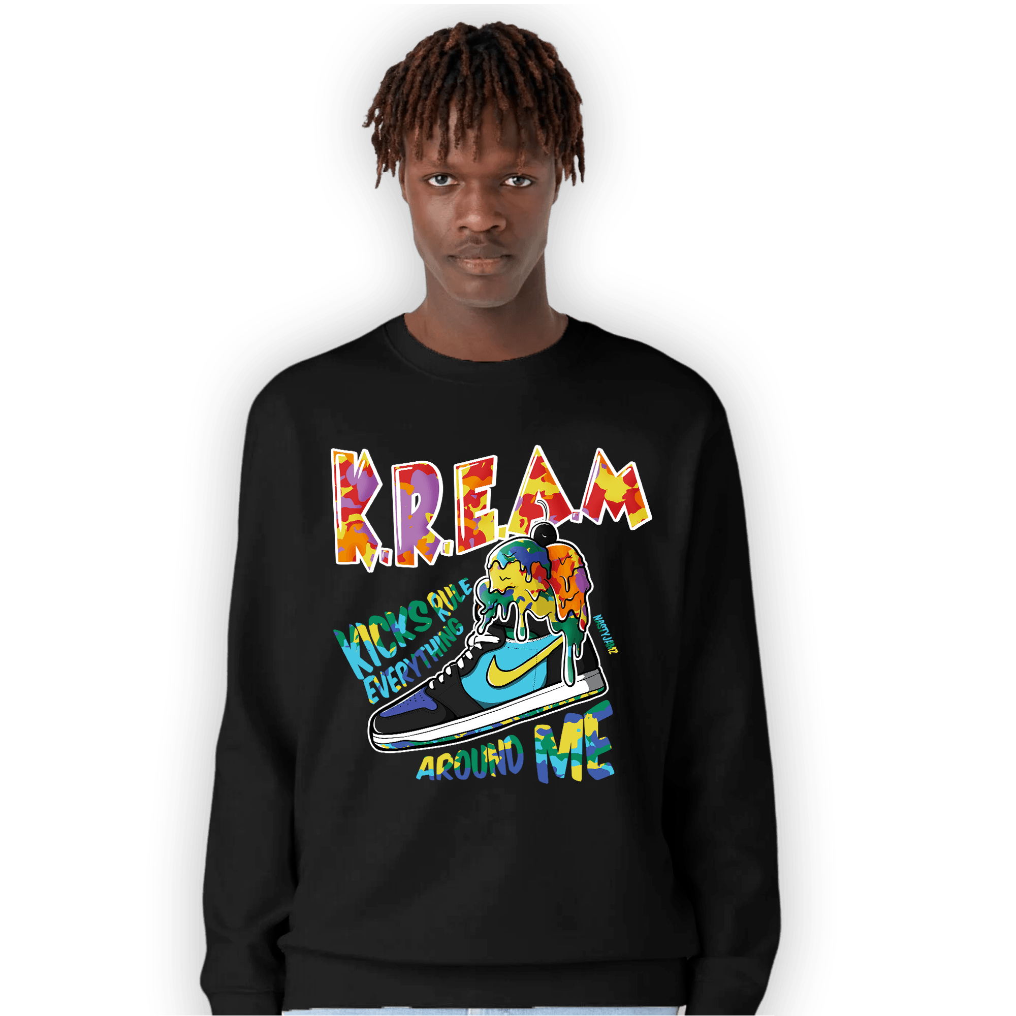 Mid GS Six Championships 1s Sweatshirt Match Kream Sneaker - NastyJamz