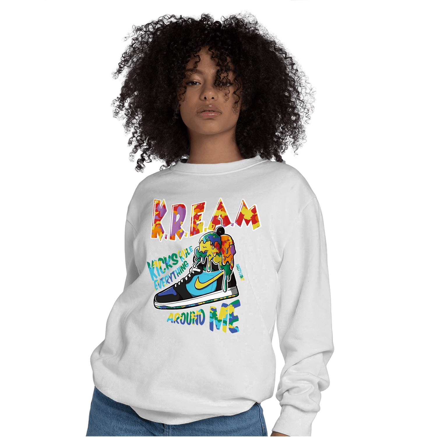 Mid GS Six Championships 1s Sweatshirt Match Kream Sneaker - NastyJamz