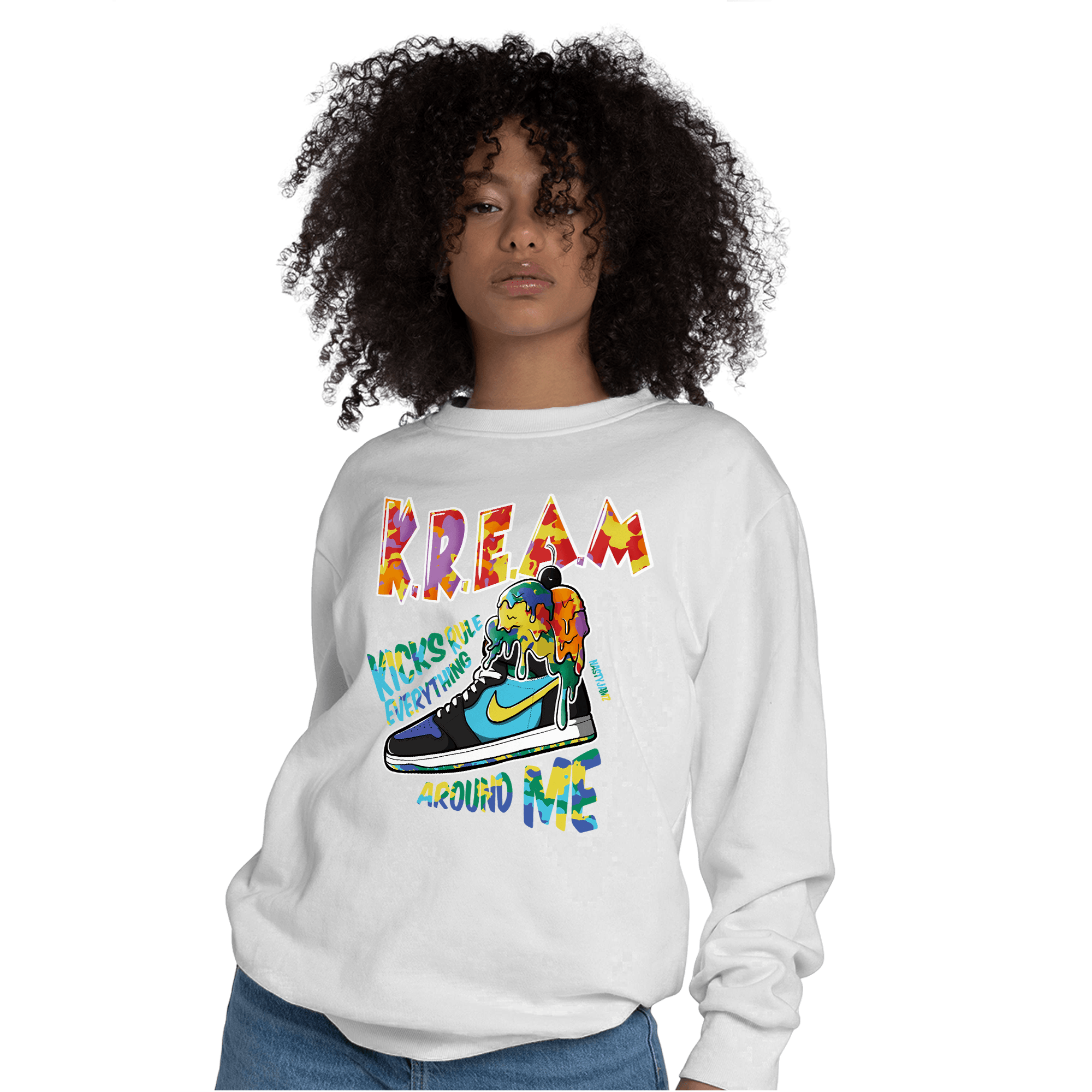 Mid GS Six Championships 1s Sweatshirt Match Kream Sneaker - NastyJamz