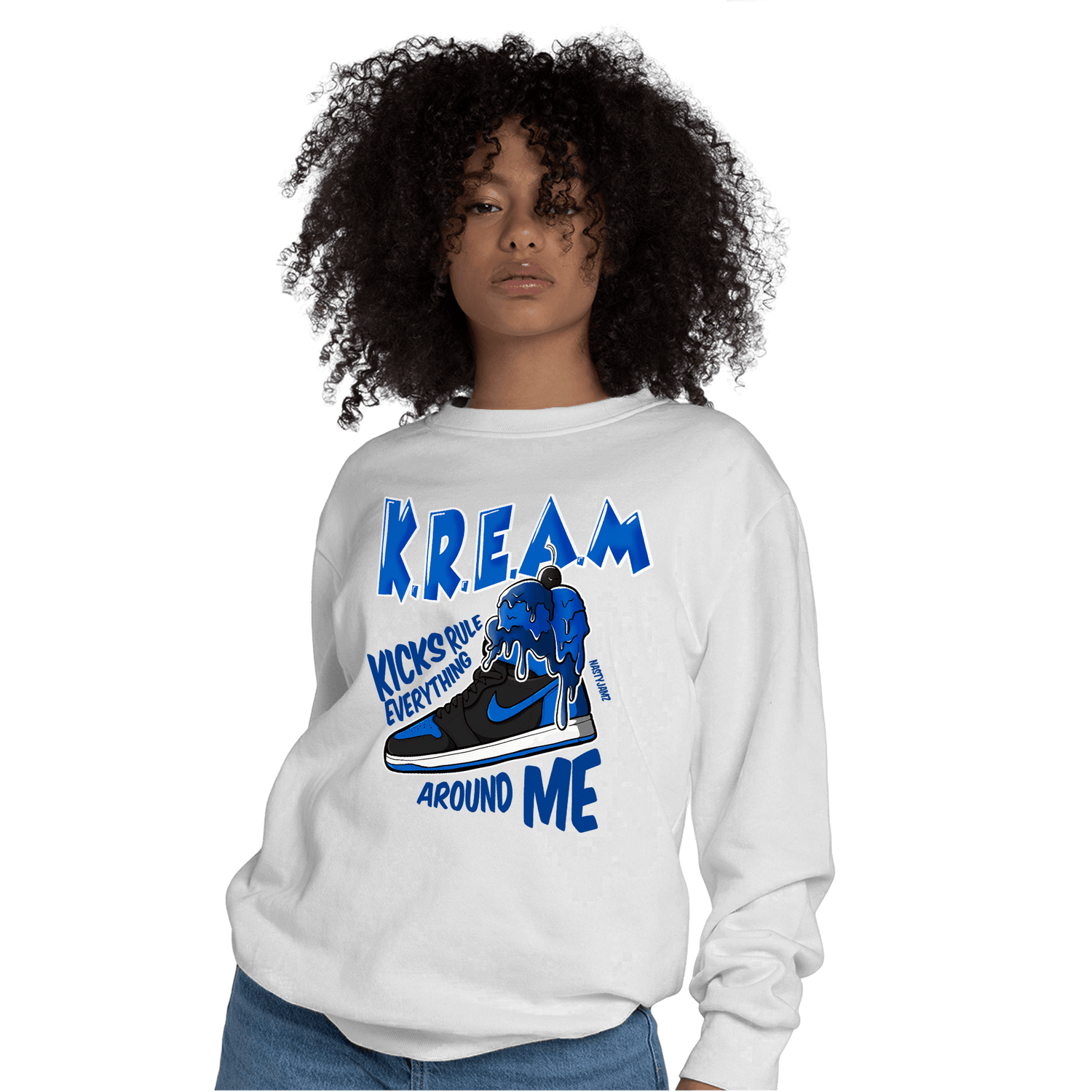 Royal Reimagined 1s Sweatshirt Match Kream Sneaker - NastyJamz