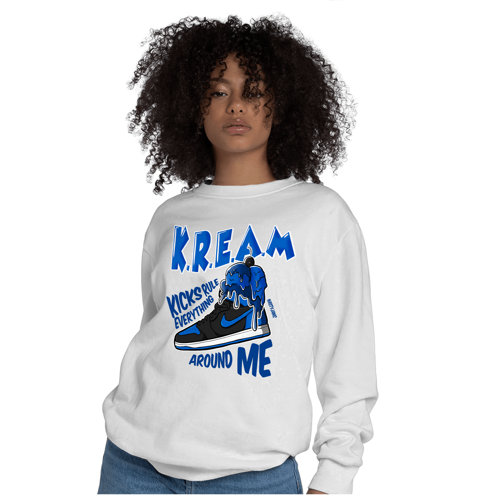 Royal Reimagined 1s Sweatshirt Match Kream Sneaker - NastyJamz