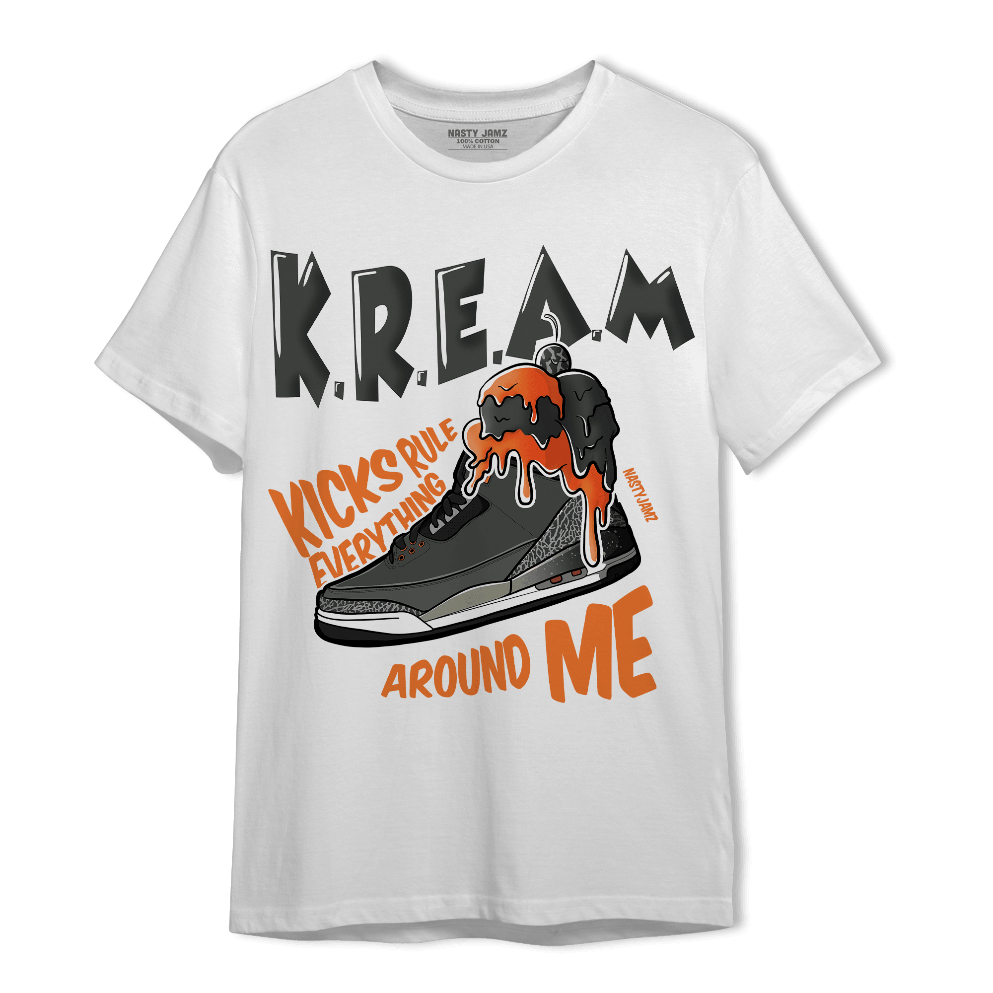 Fear Pack 3s T Shirt Match Kream Sneaker - NastyJamz