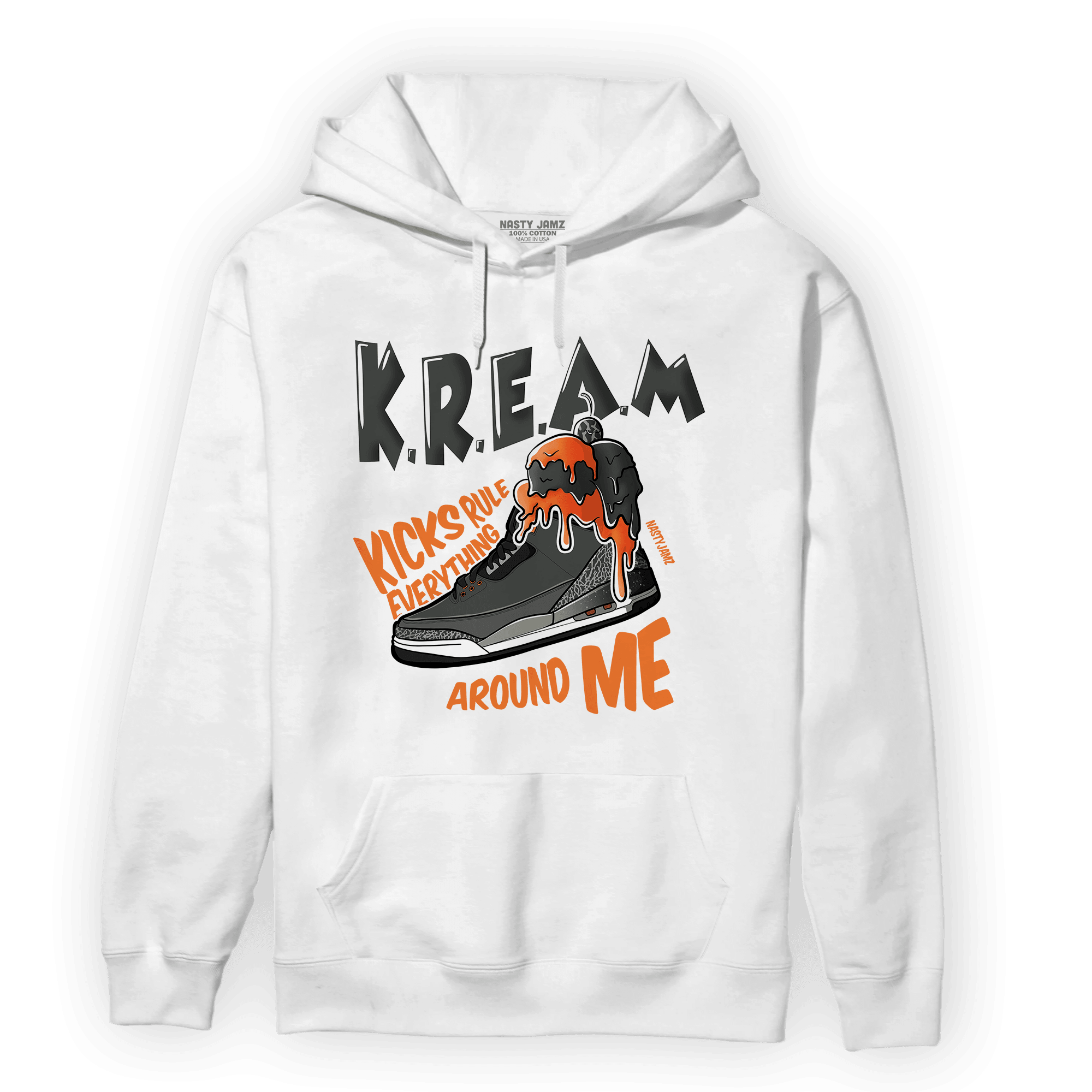 Fear Pack 3s Hoodie Match Kream Sneaker - NastyJamz