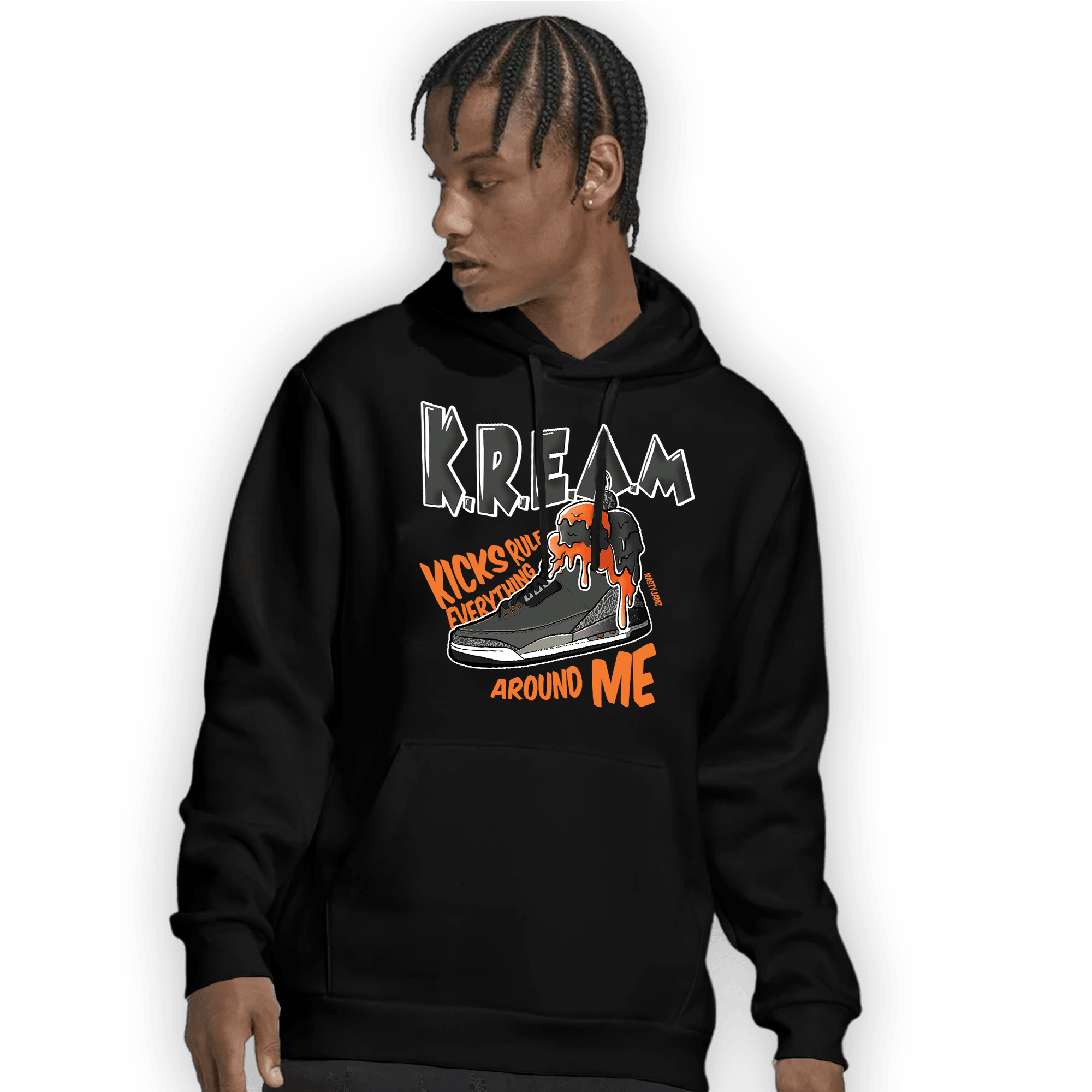 Fear Pack 3s Hoodie Match Kream Sneaker - NastyJamz