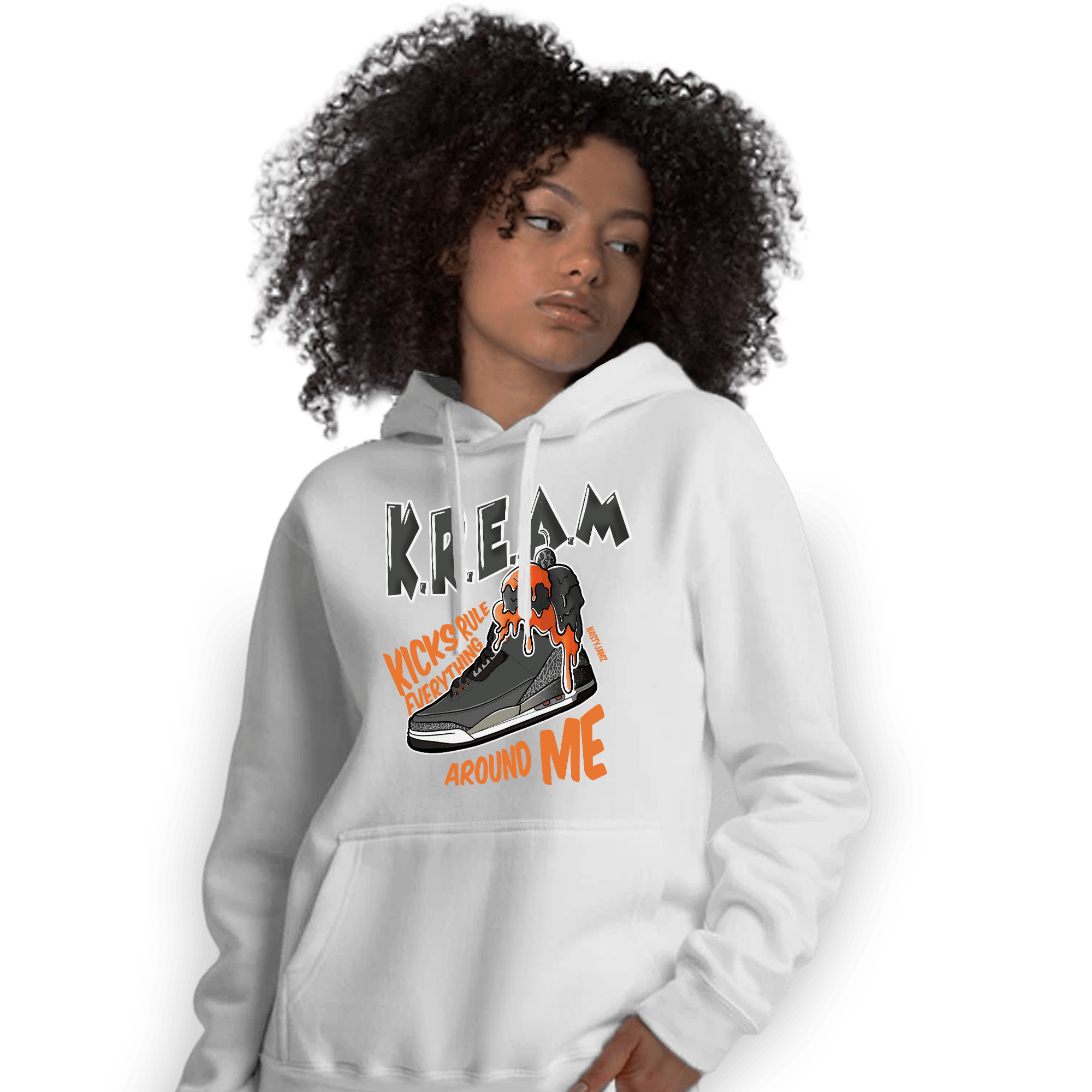 Fear Pack 3s Hoodie Match Kream Sneaker - NastyJamz