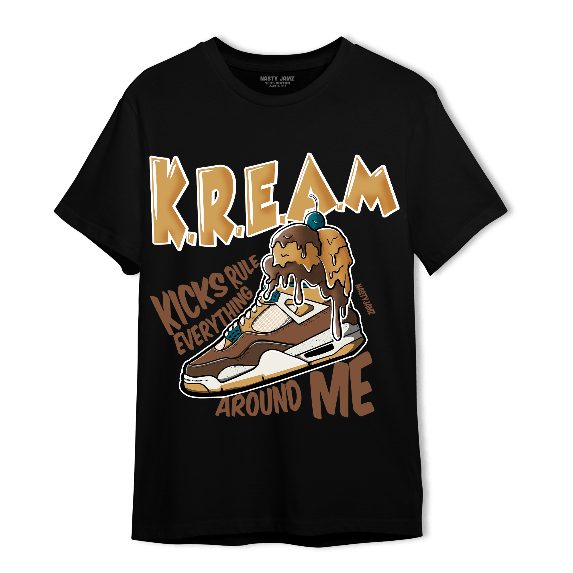 Cacao Wow 4s T Shirt Match Kream Sneaker - NastyJamz