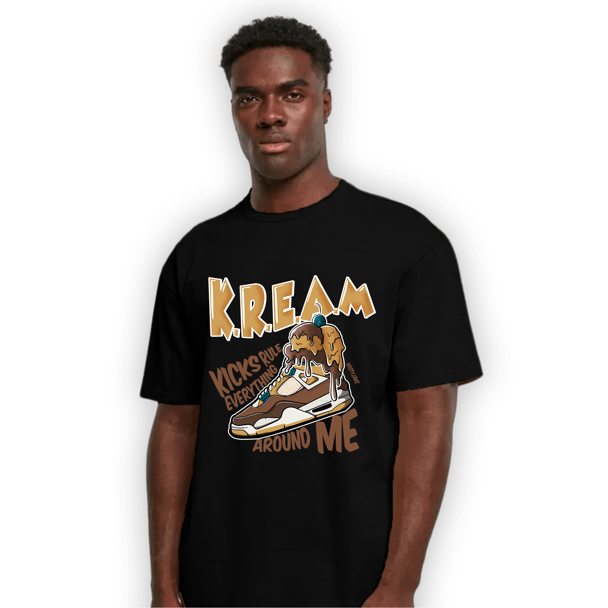 Cacao Wow 4s T Shirt Match Kream Sneaker - NastyJamz