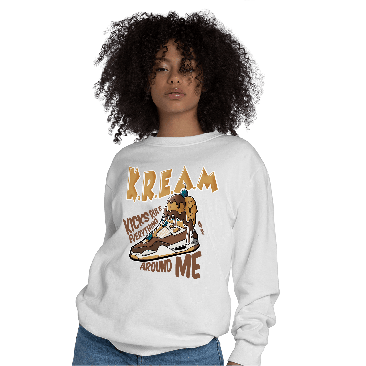Cacao Wow 4s Sweatshirt Match Kream Sneaker - NastyJamz
