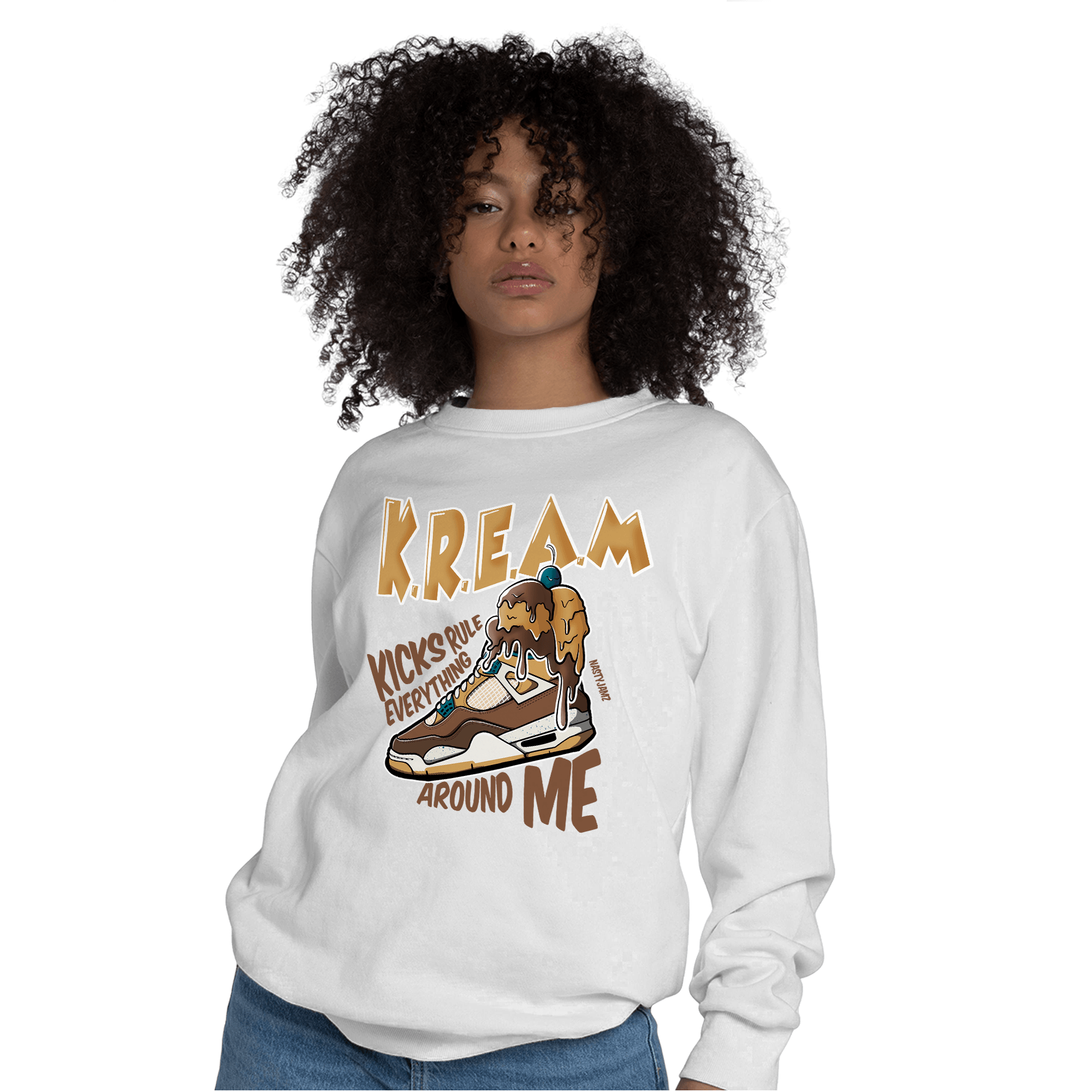 Cacao Wow 4s Sweatshirt Match Kream Sneaker - NastyJamz