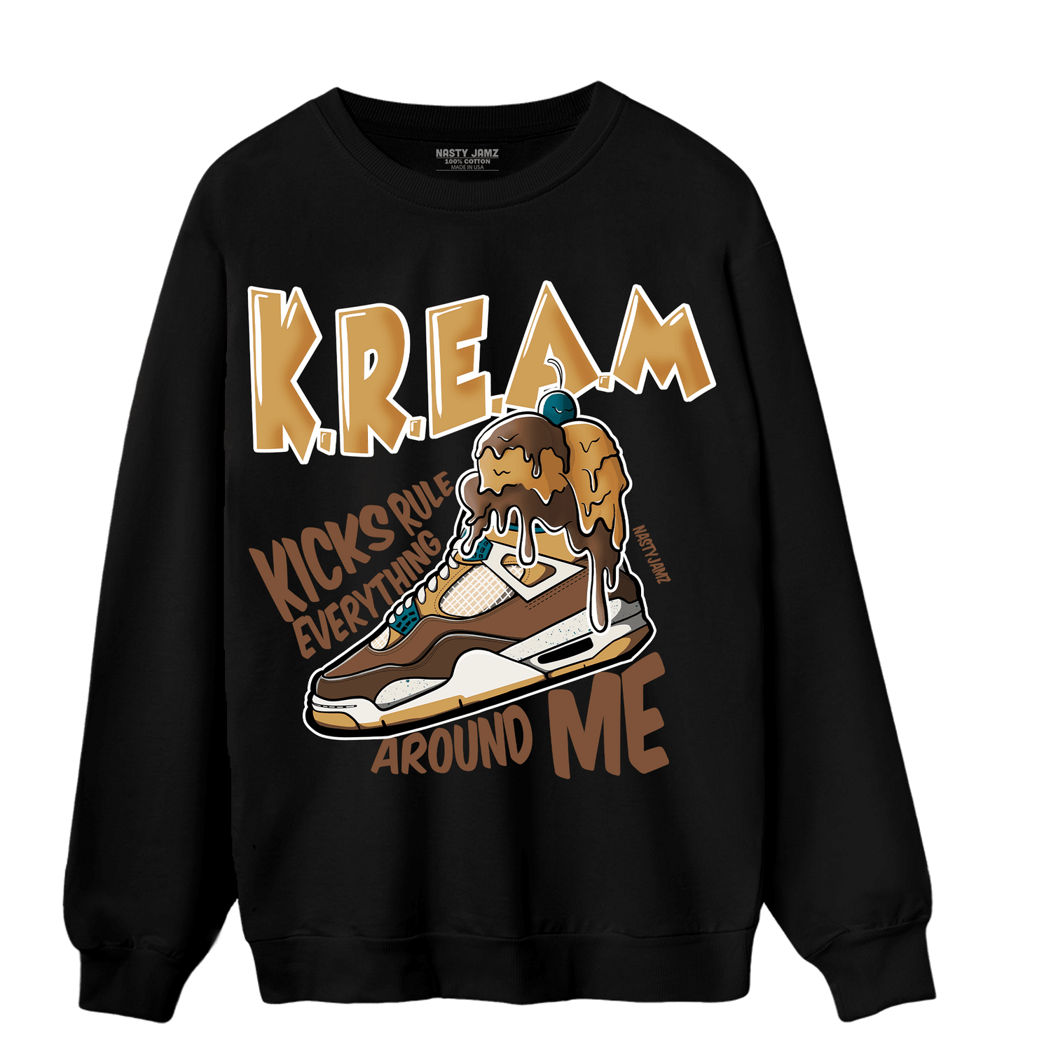 Cacao Wow 4s Sweatshirt Match Kream Sneaker - NastyJamz