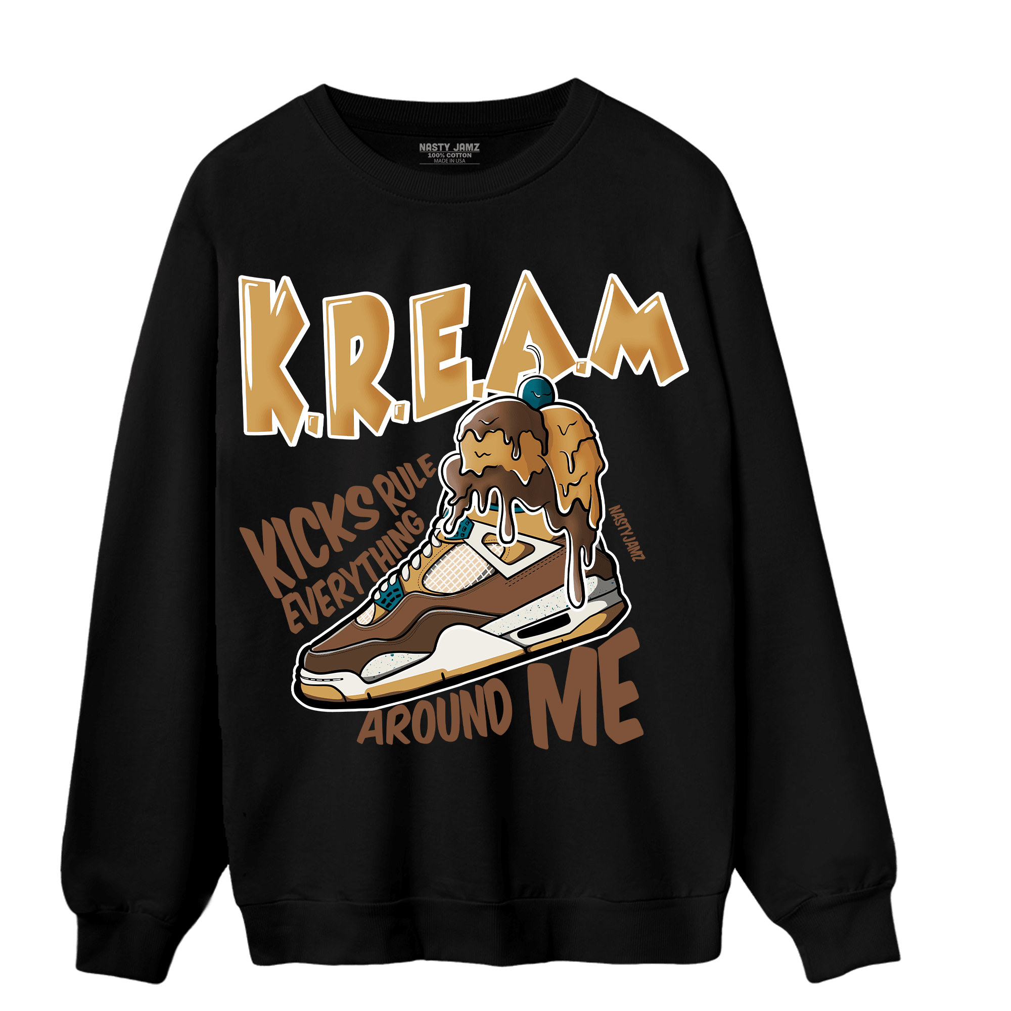 Cacao Wow 4s Sweatshirt Match Kream Sneaker - NastyJamz