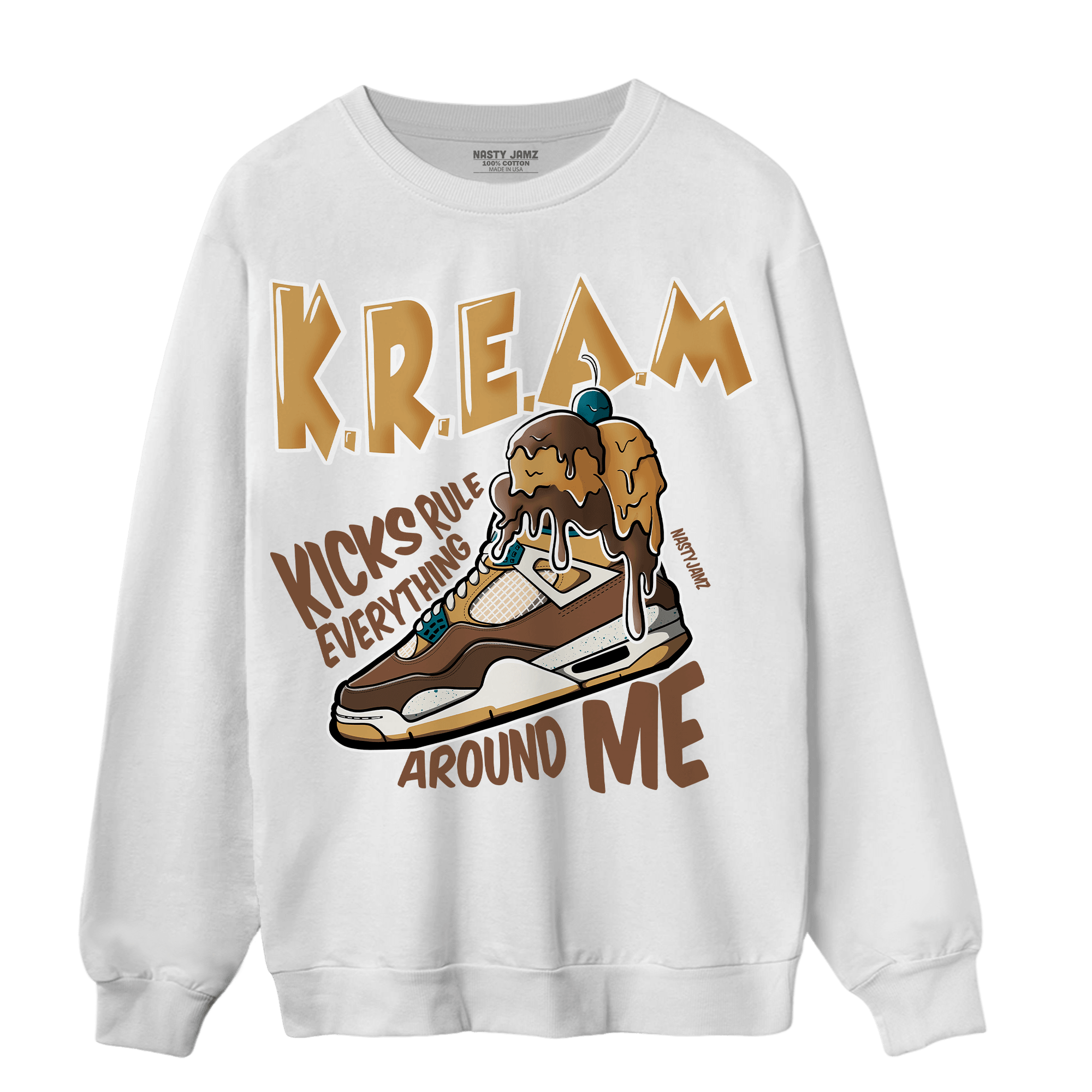 Cacao Wow 4s Sweatshirt Match Kream Sneaker - NastyJamz