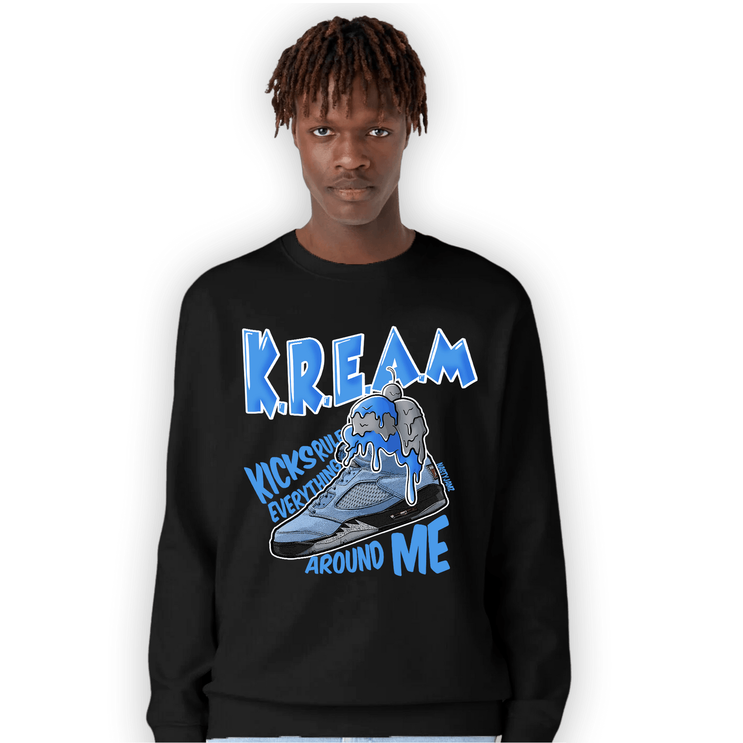 University Blue 5s Sweatshirt Match Kream Sneaker - NastyJamz