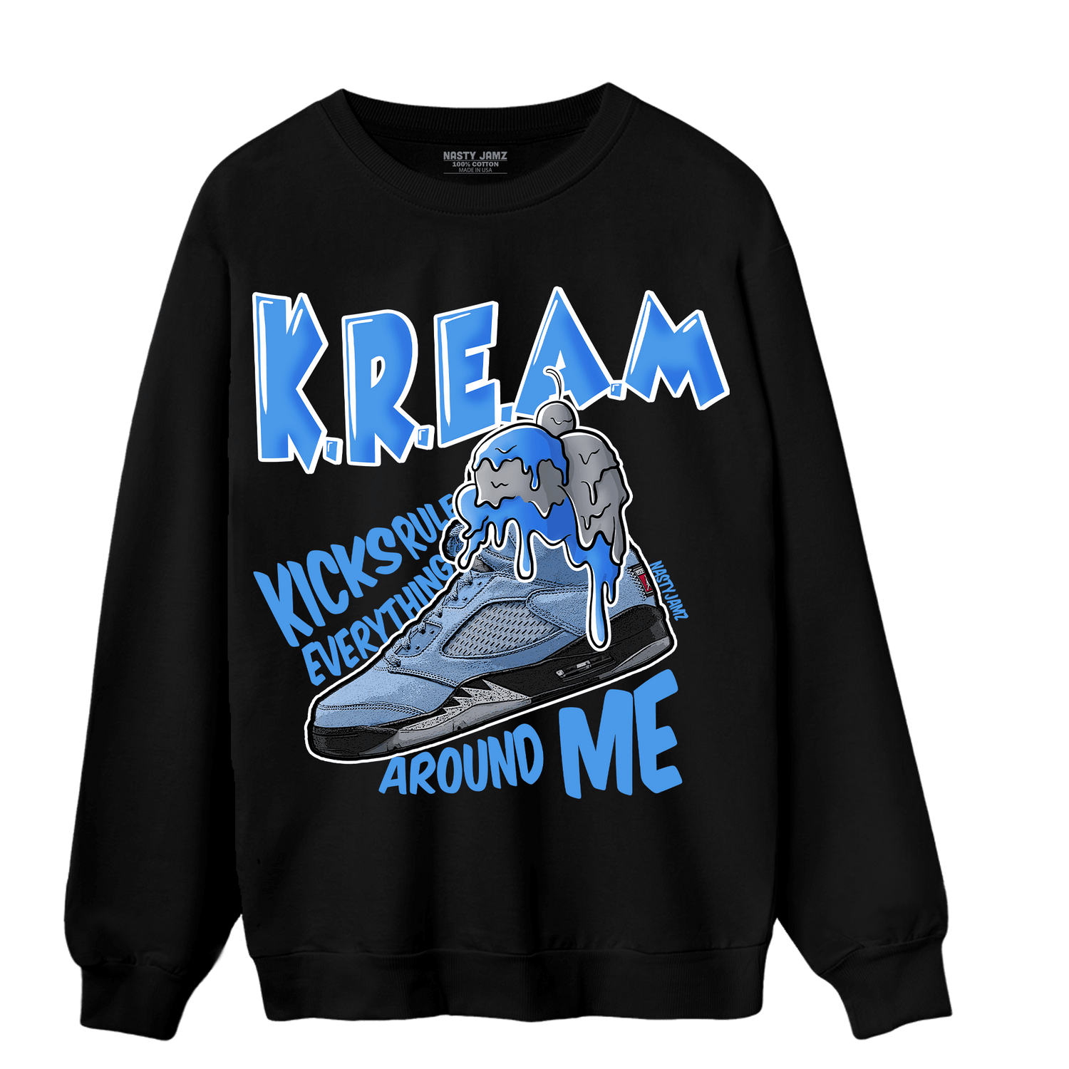 University Blue 5s Sweatshirt Match Kream Sneaker - NastyJamz