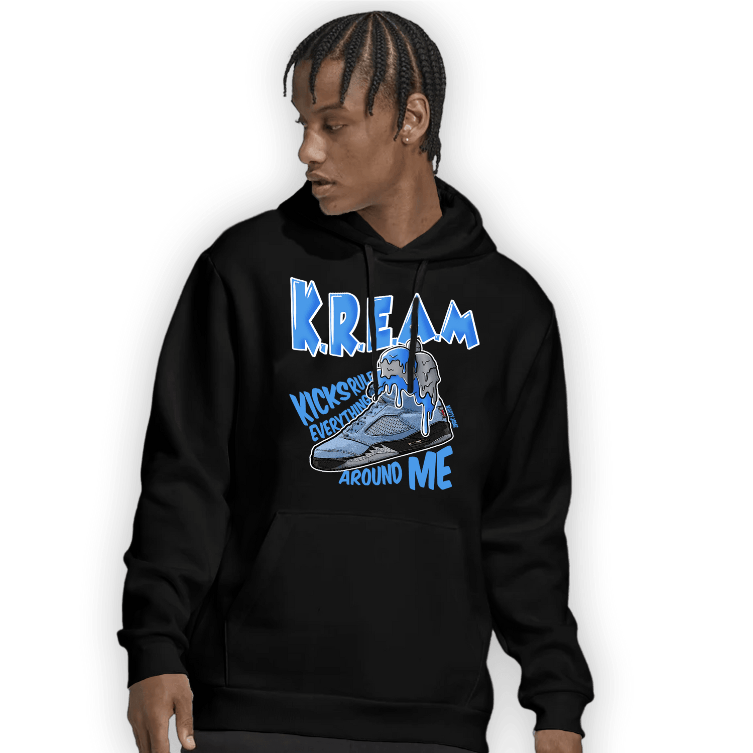 University Blue 5s Hoodie Match Kream Sneaker - NastyJamz