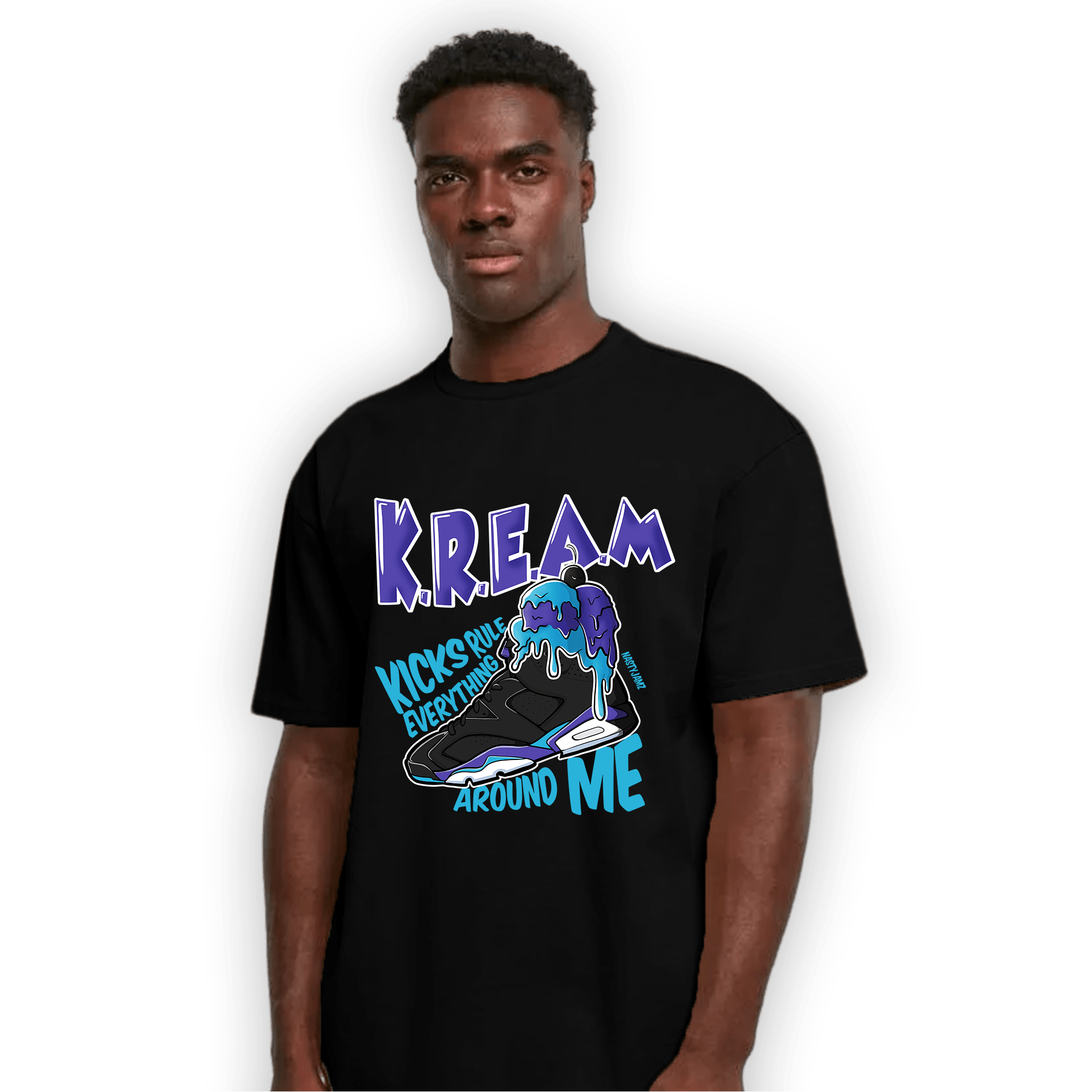 Aqua 6s T Shirt Match Kream Sneaker - NastyJamz