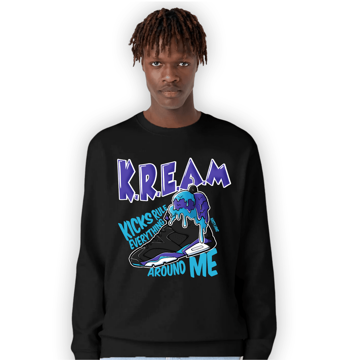 Aqua 6s Sweatshirt Match Kream Sneaker - NastyJamz
