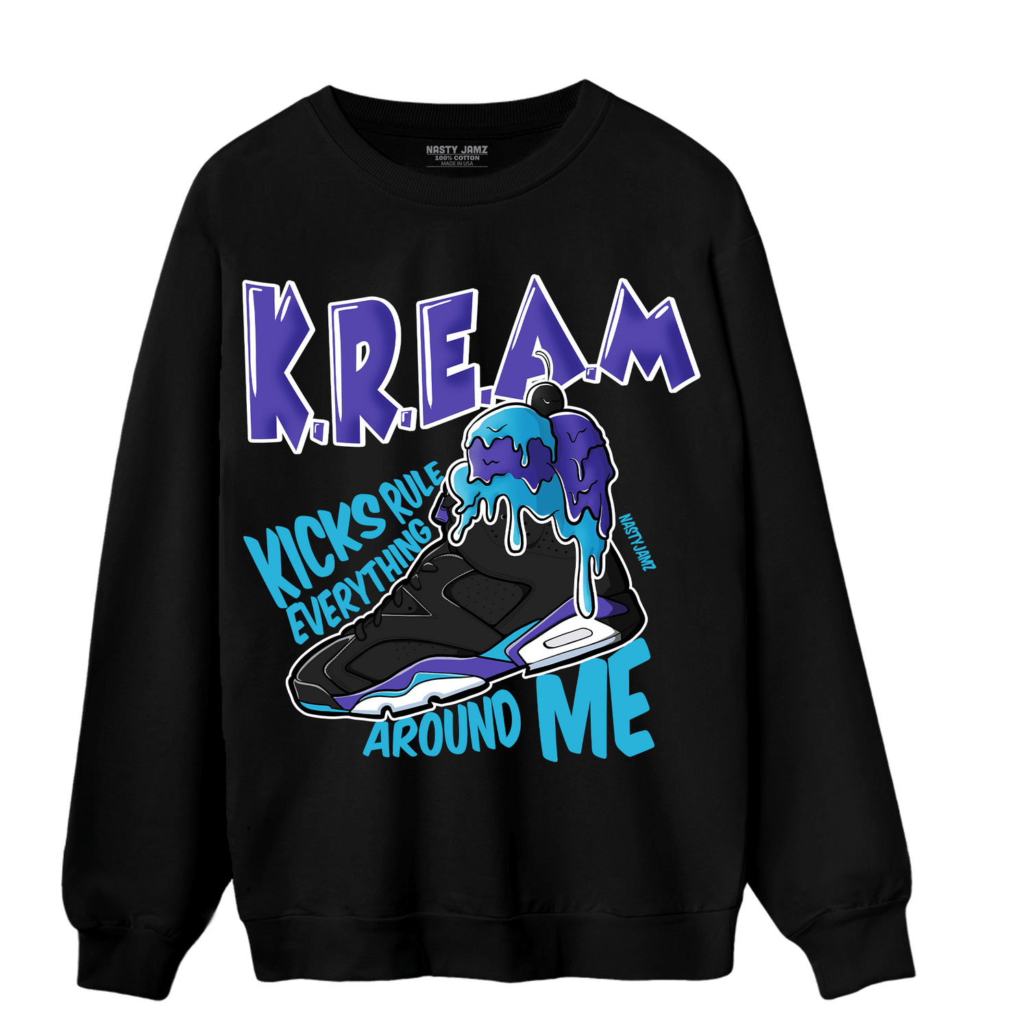 Aqua 6s Sweatshirt Match Kream Sneaker - NastyJamz
