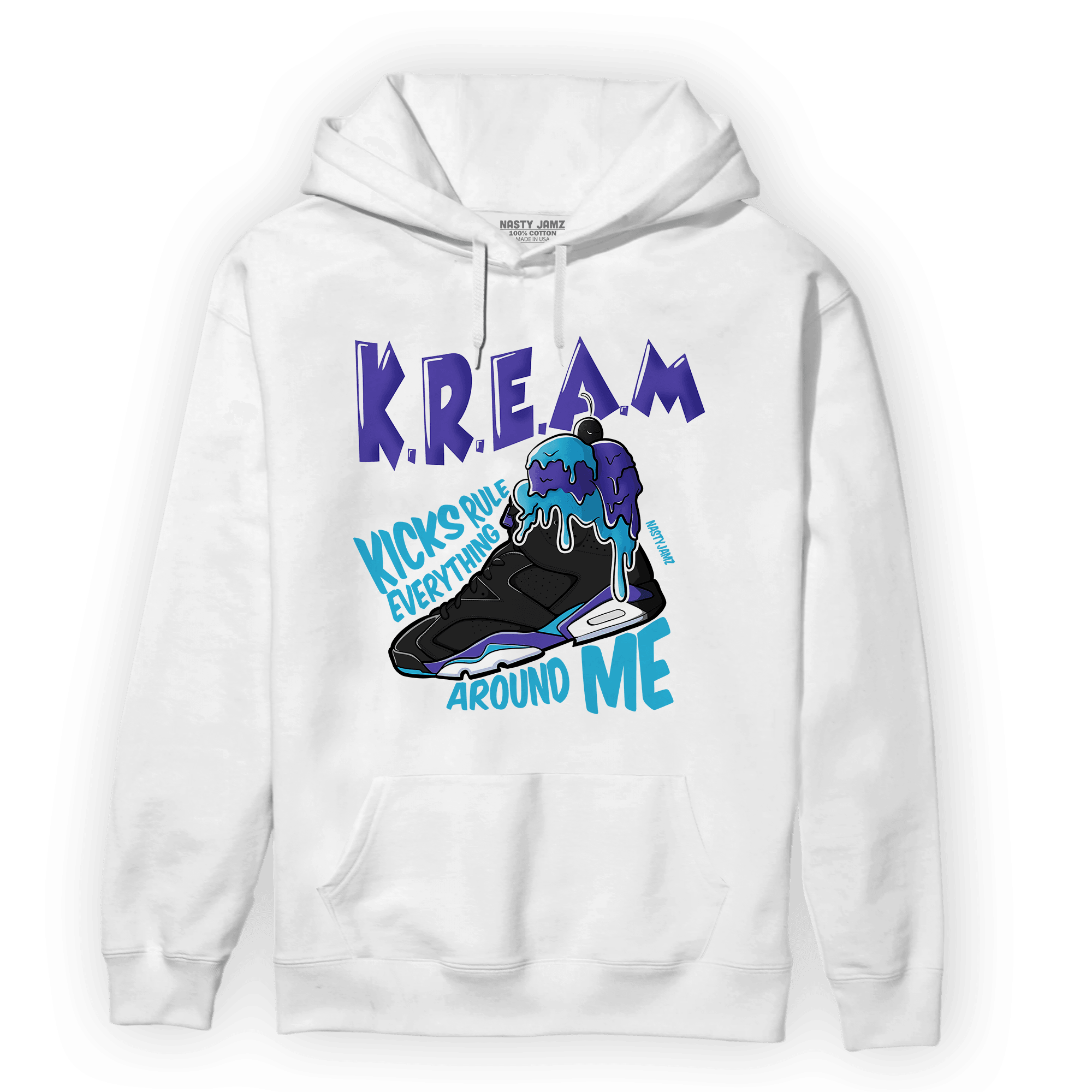 Aqua 6s Hoodie Match Kream Sneaker - NastyJamz