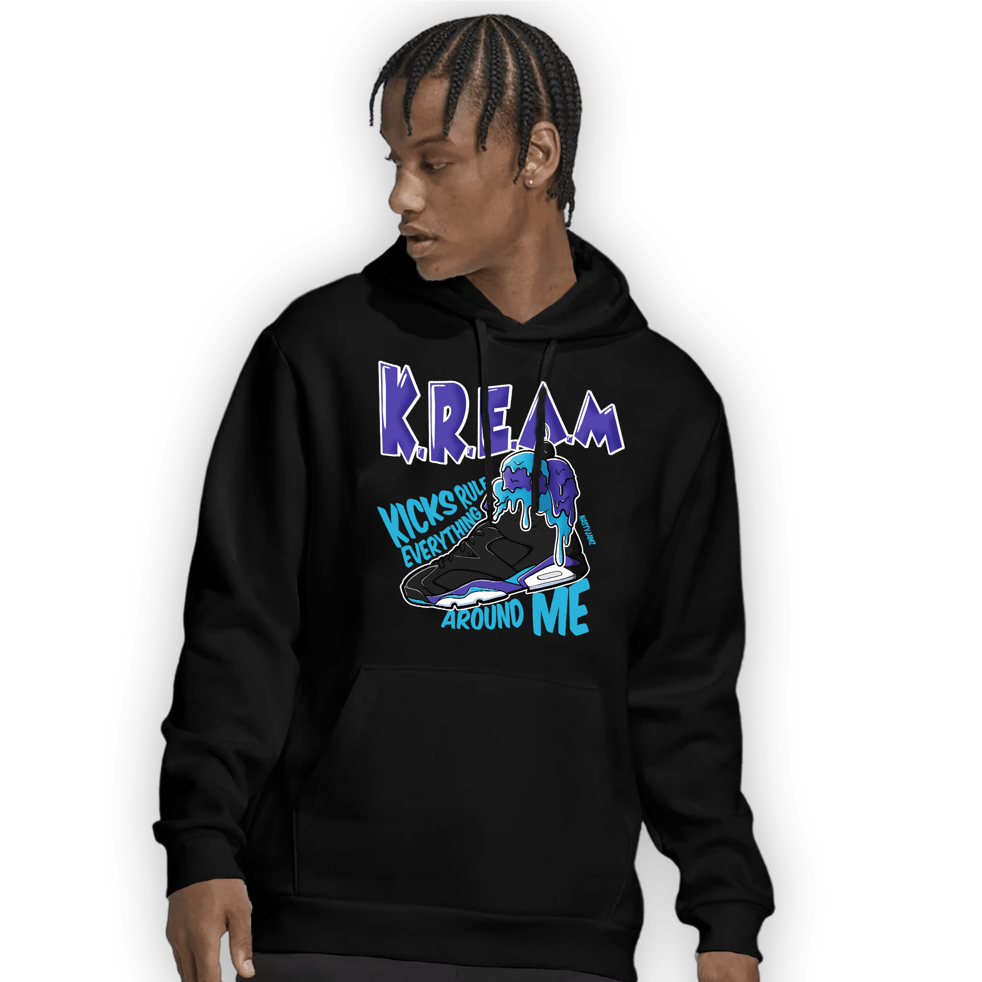 Aqua 6s Hoodie Match Kream Sneaker - NastyJamz