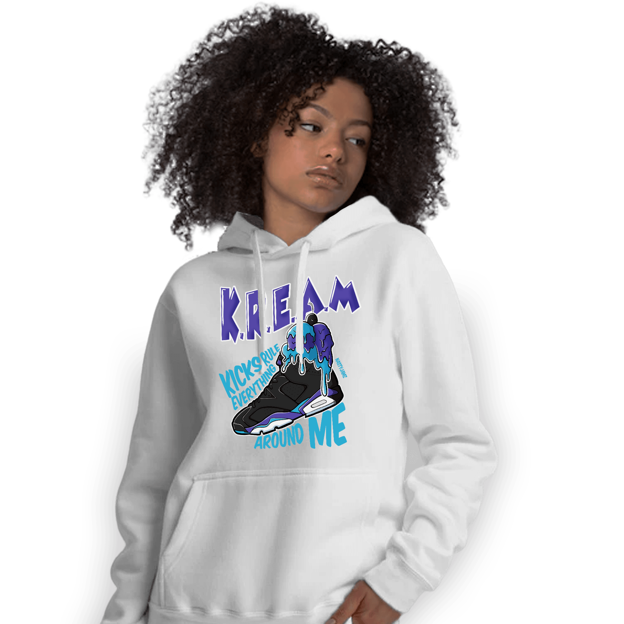 Aqua 6s Hoodie Match Kream Sneaker - NastyJamz