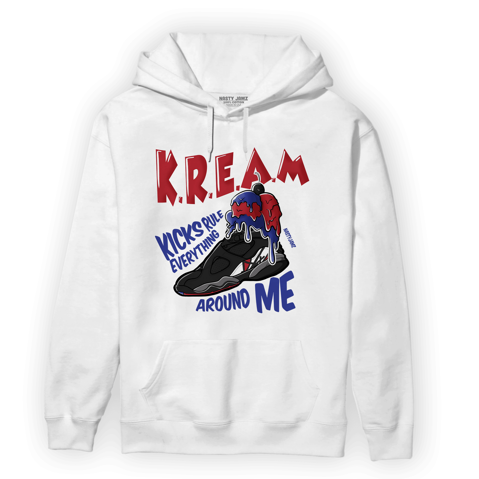 Playoffs 8s Hoodie Match Kream Sneaker - NastyJamz
