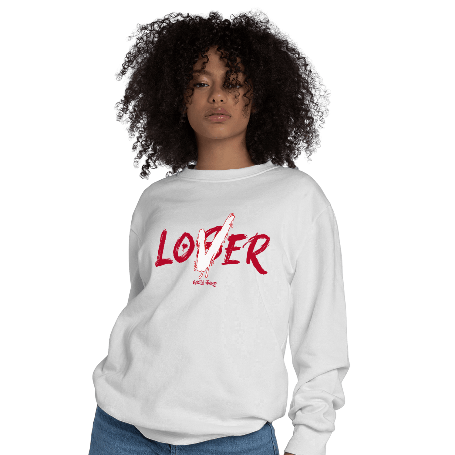 Cherry 11s Sweatshirt Match Loser Lover - NastyJamz
