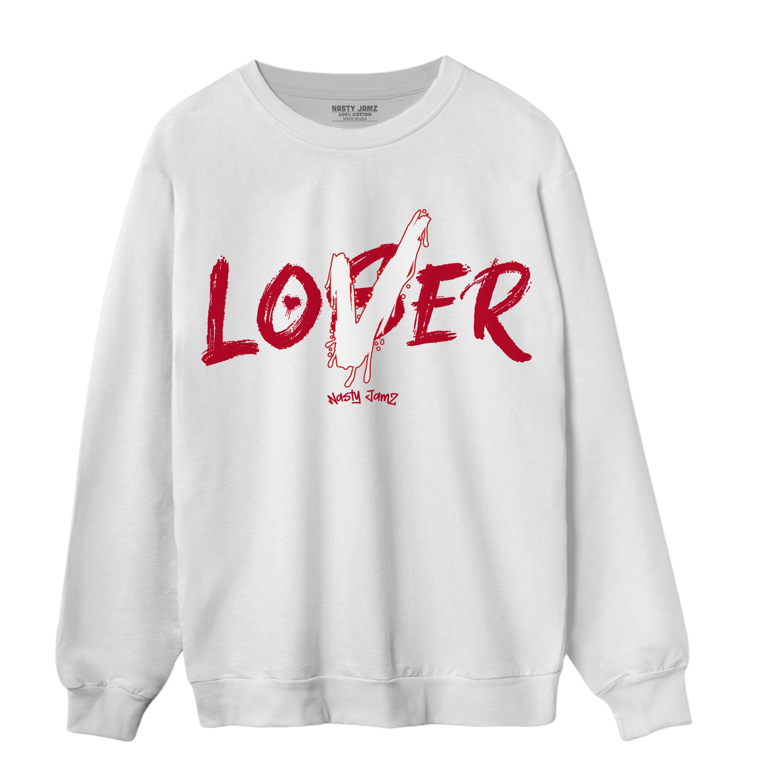 Cherry 11s Sweatshirt Match Loser Lover - NastyJamz