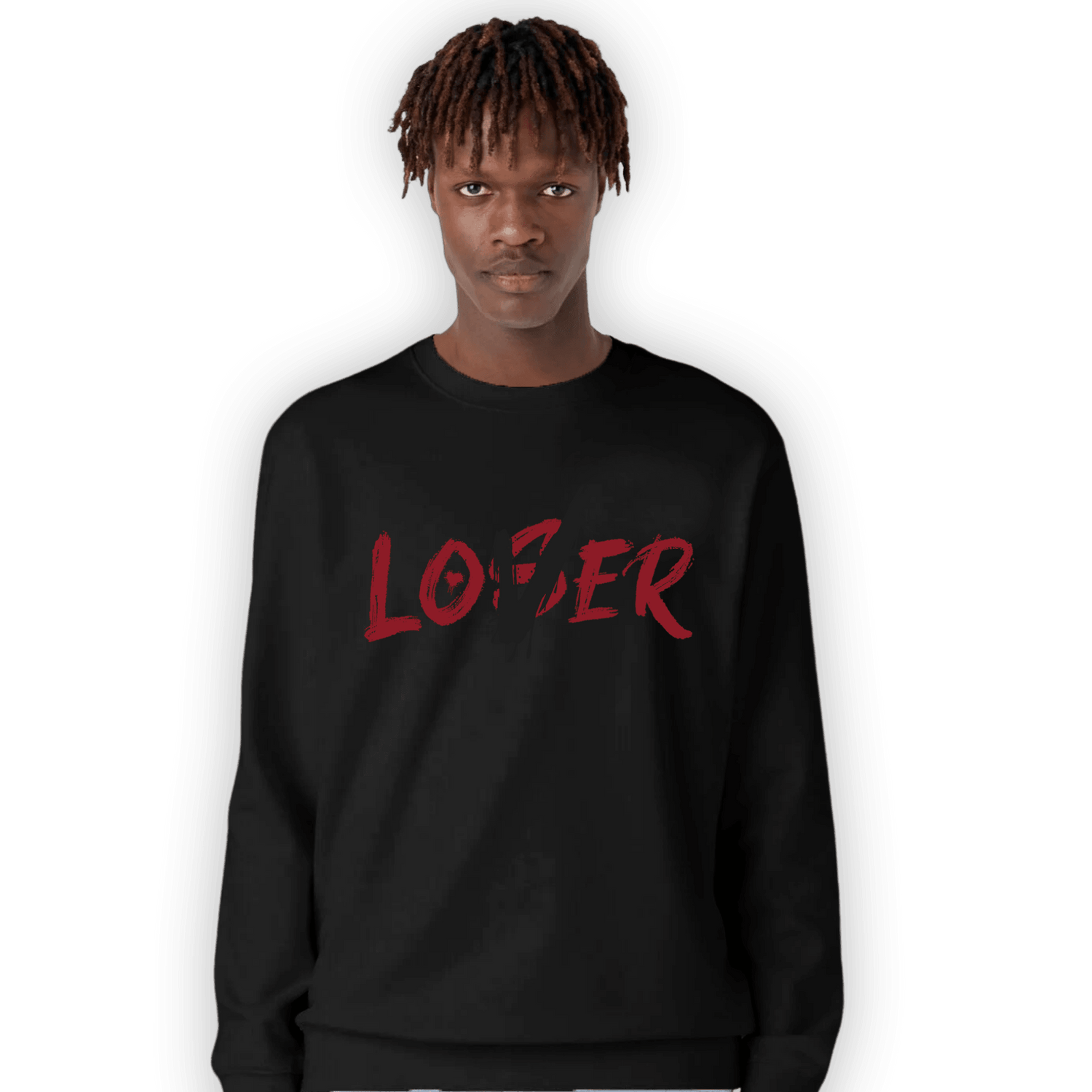 Cherry 12s Sweatshirt Match Loser Lover - NastyJamz