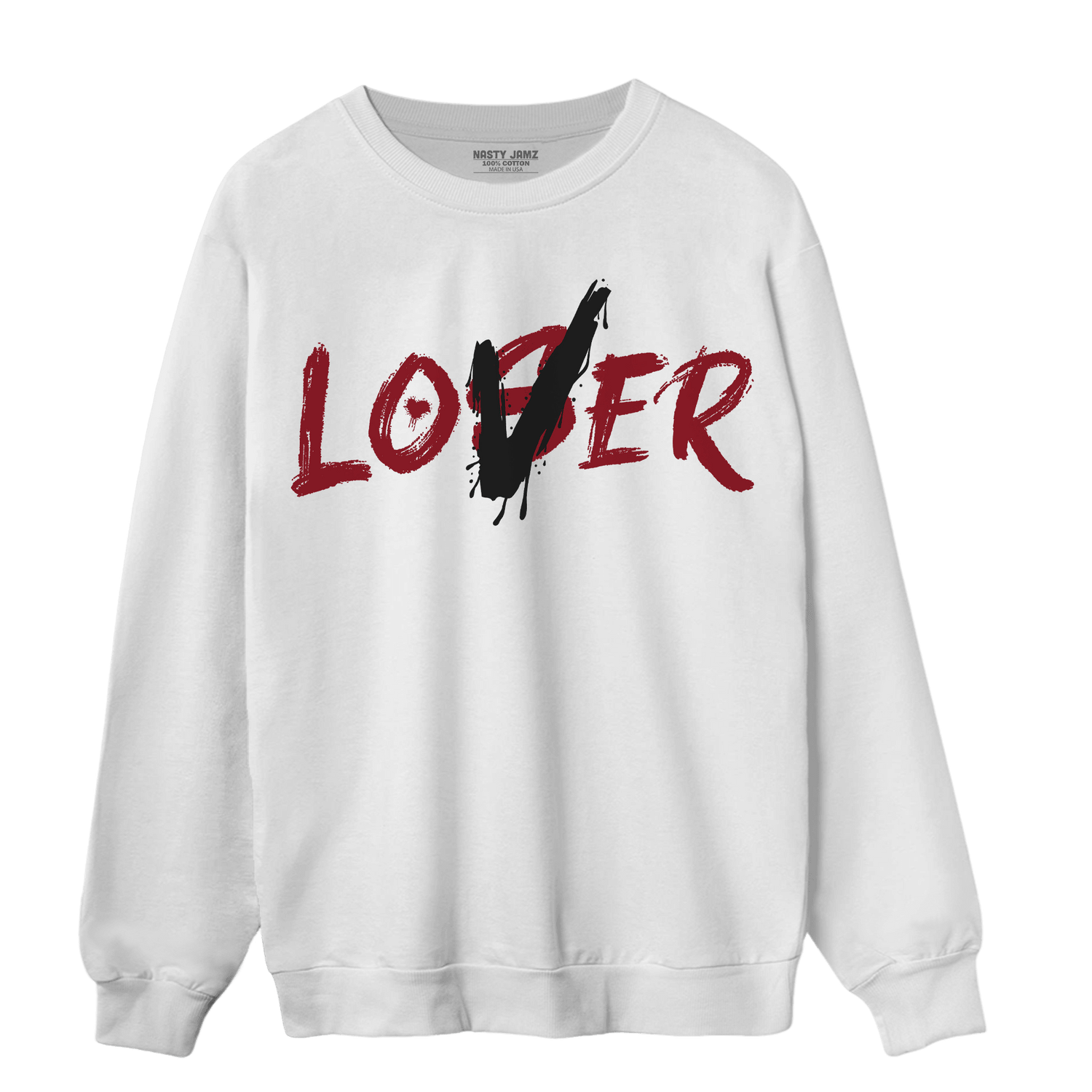 Cherry 12s Sweatshirt Match Loser Lover - NastyJamz