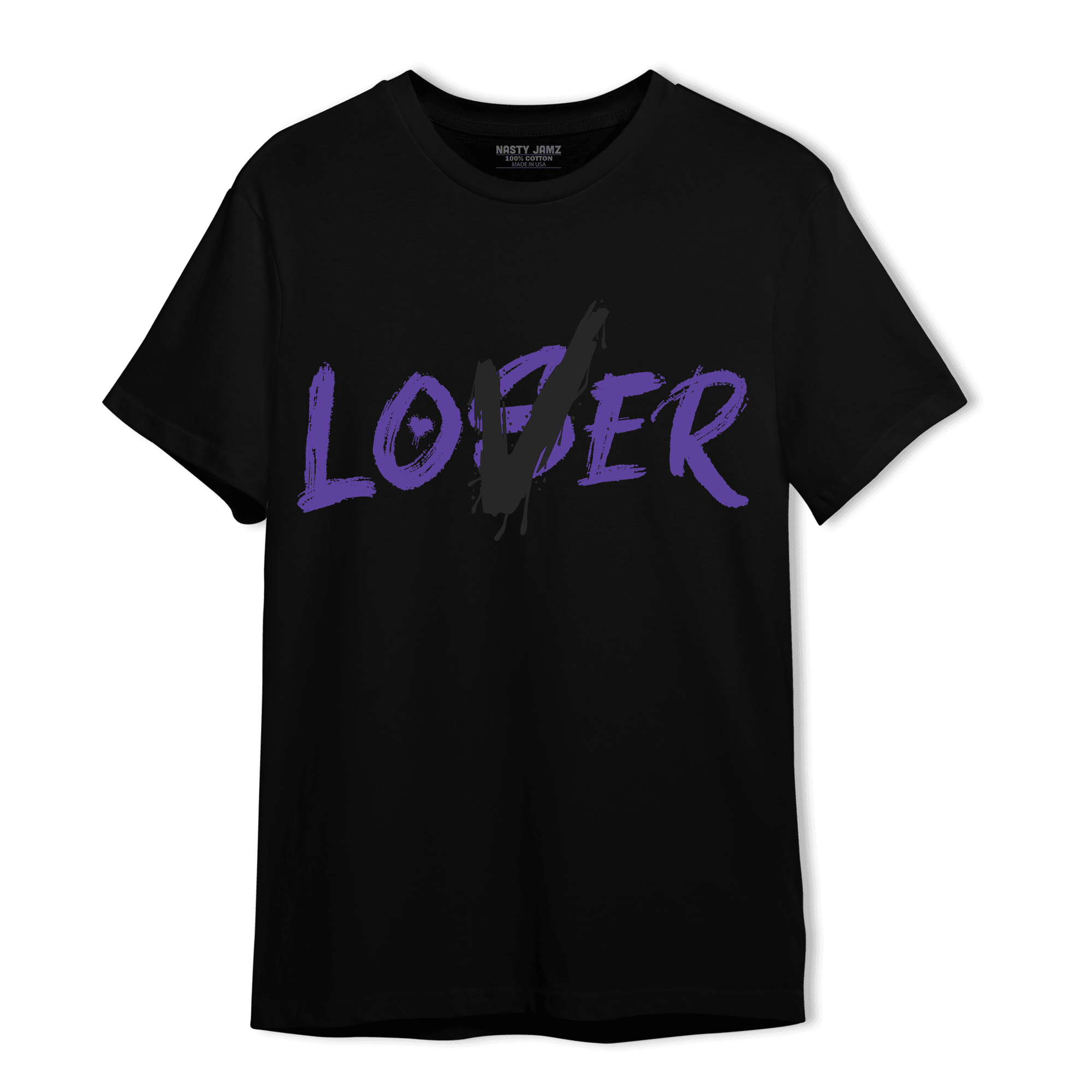 Field Purple 12s T Shirt Match Loser Lover - NastyJamz