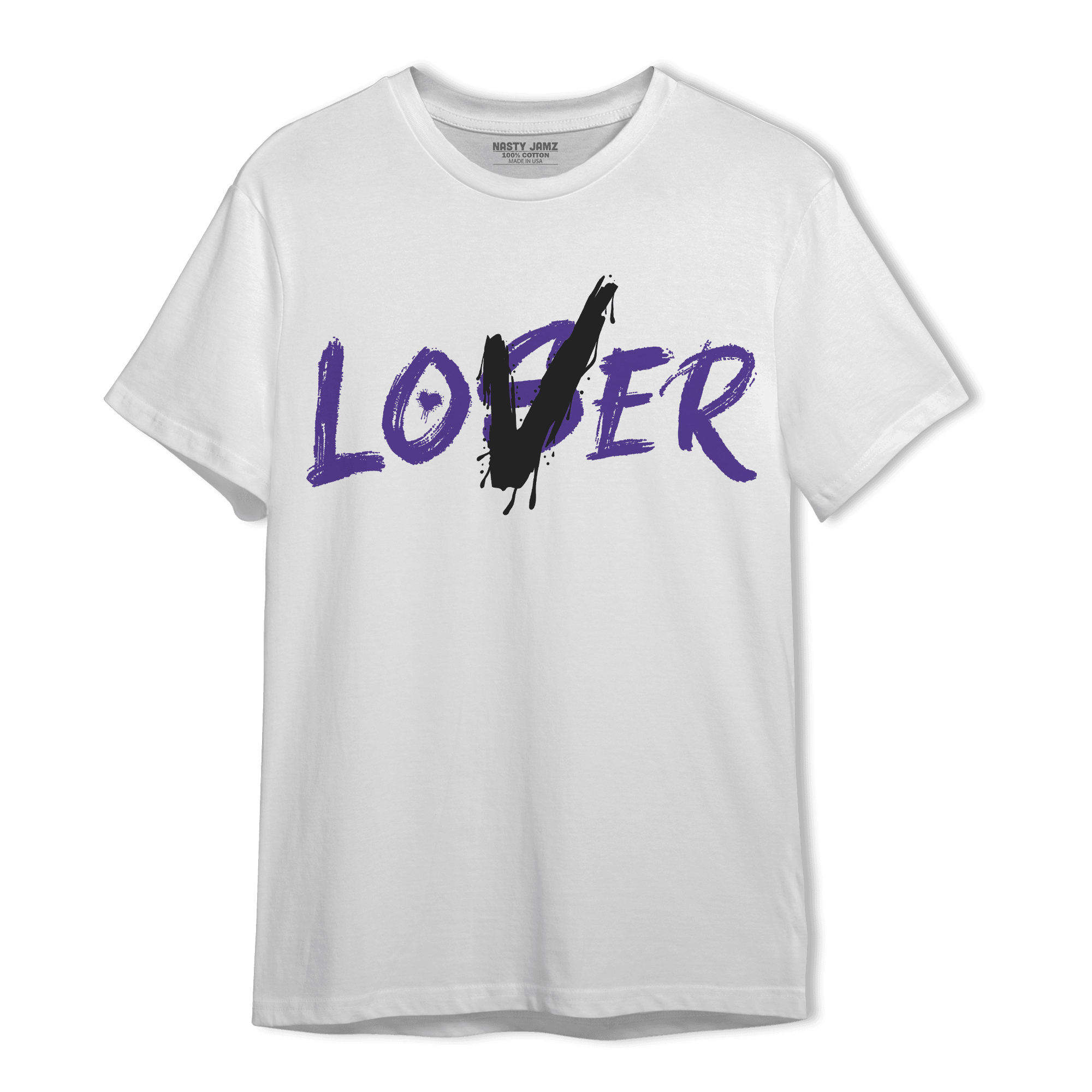 Field Purple 12s T Shirt Match Loser Lover - NastyJamz