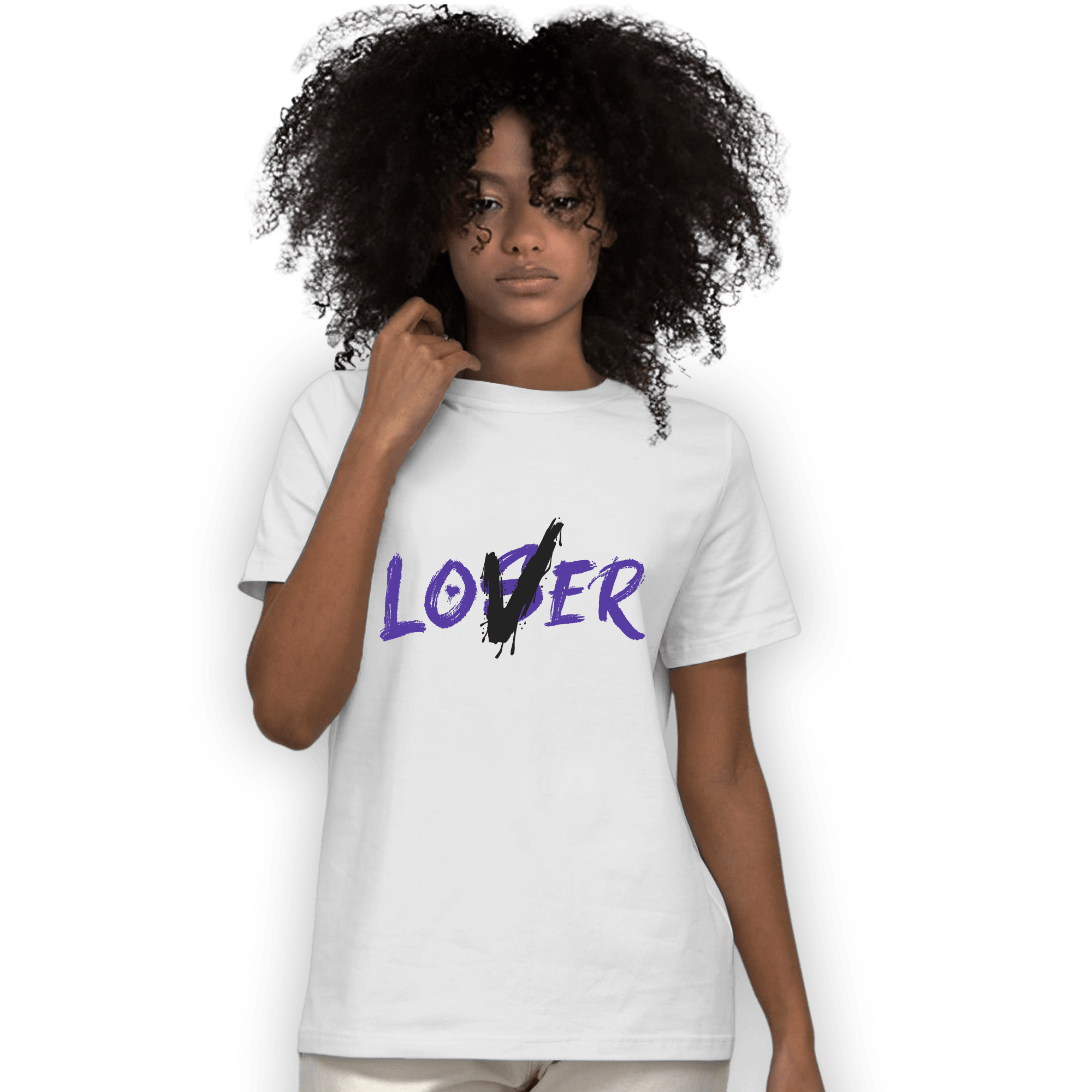 Field Purple 12s T Shirt Match Loser Lover - NastyJamz