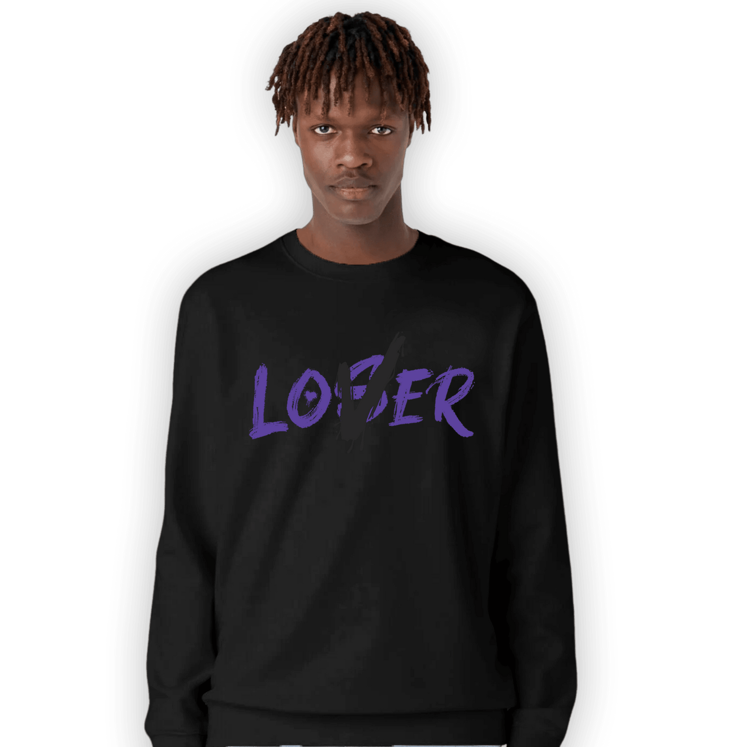 Field Purple 12s Sweatshirt Match Loser Lover - NastyJamz