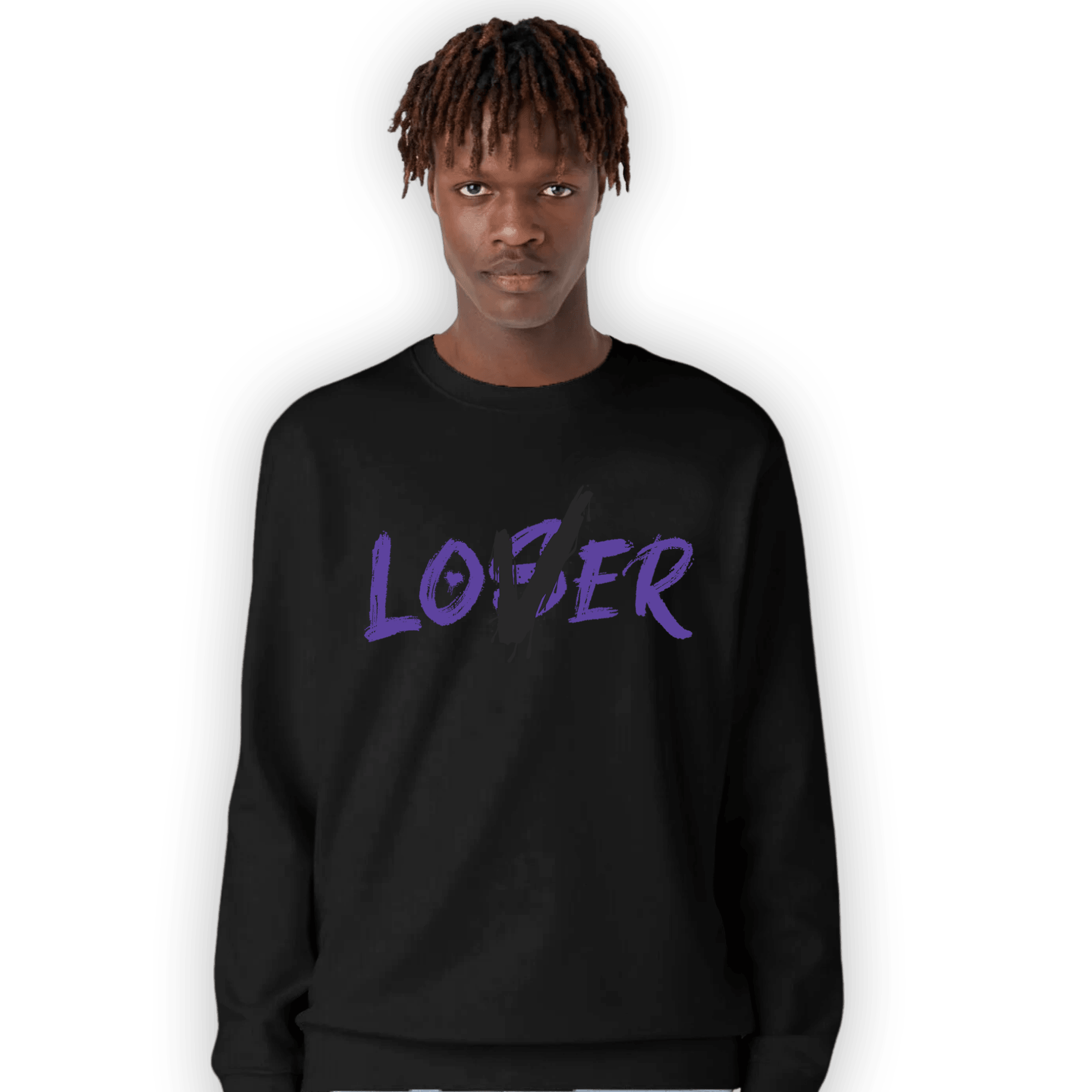 Field Purple 12s Sweatshirt Match Loser Lover - NastyJamz