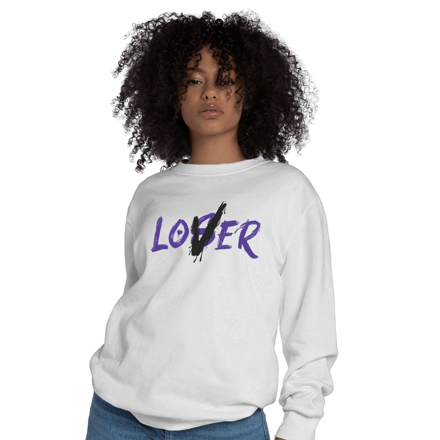 Field Purple 12s Sweatshirt Match Loser Lover - NastyJamz