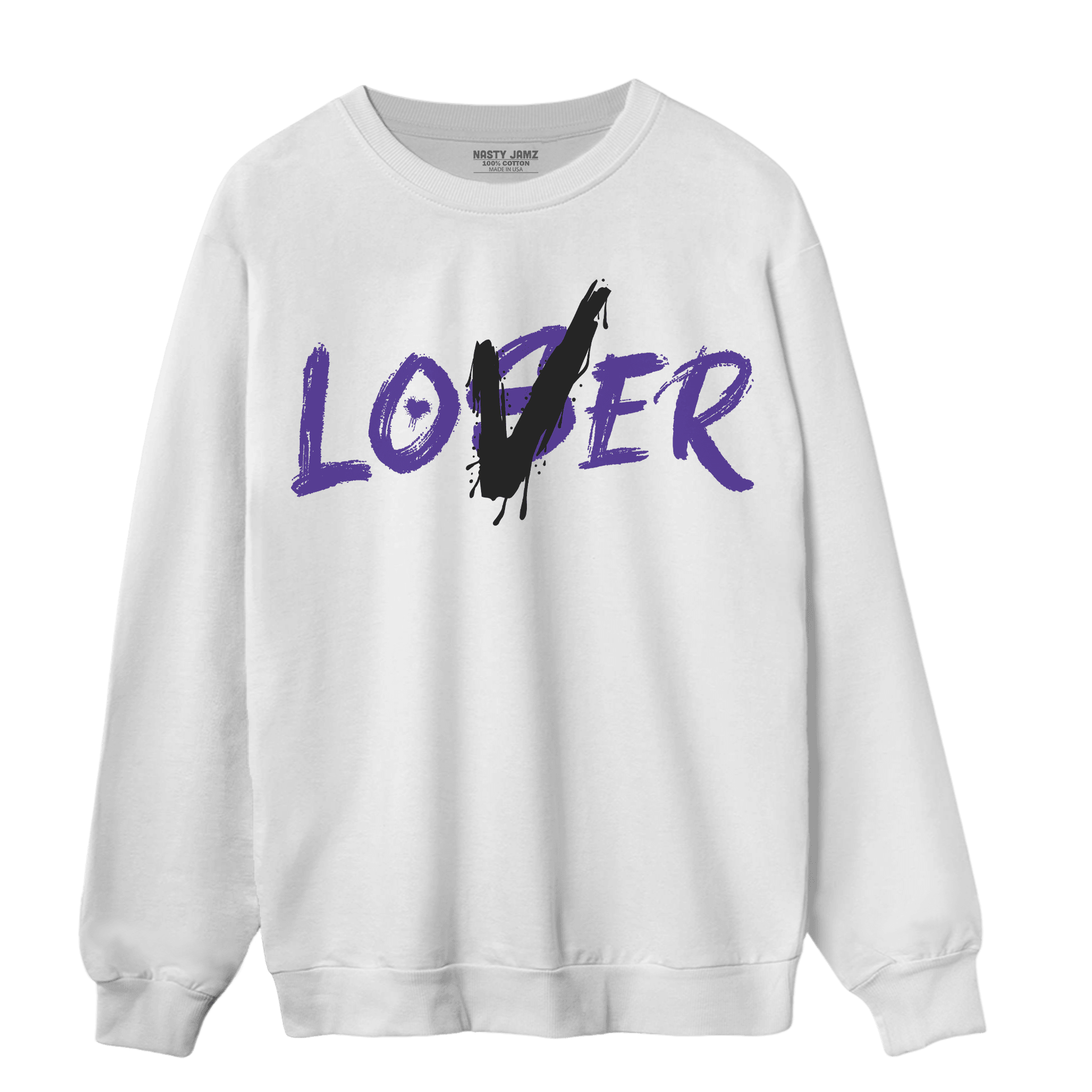 Field Purple 12s Sweatshirt Match Loser Lover - NastyJamz