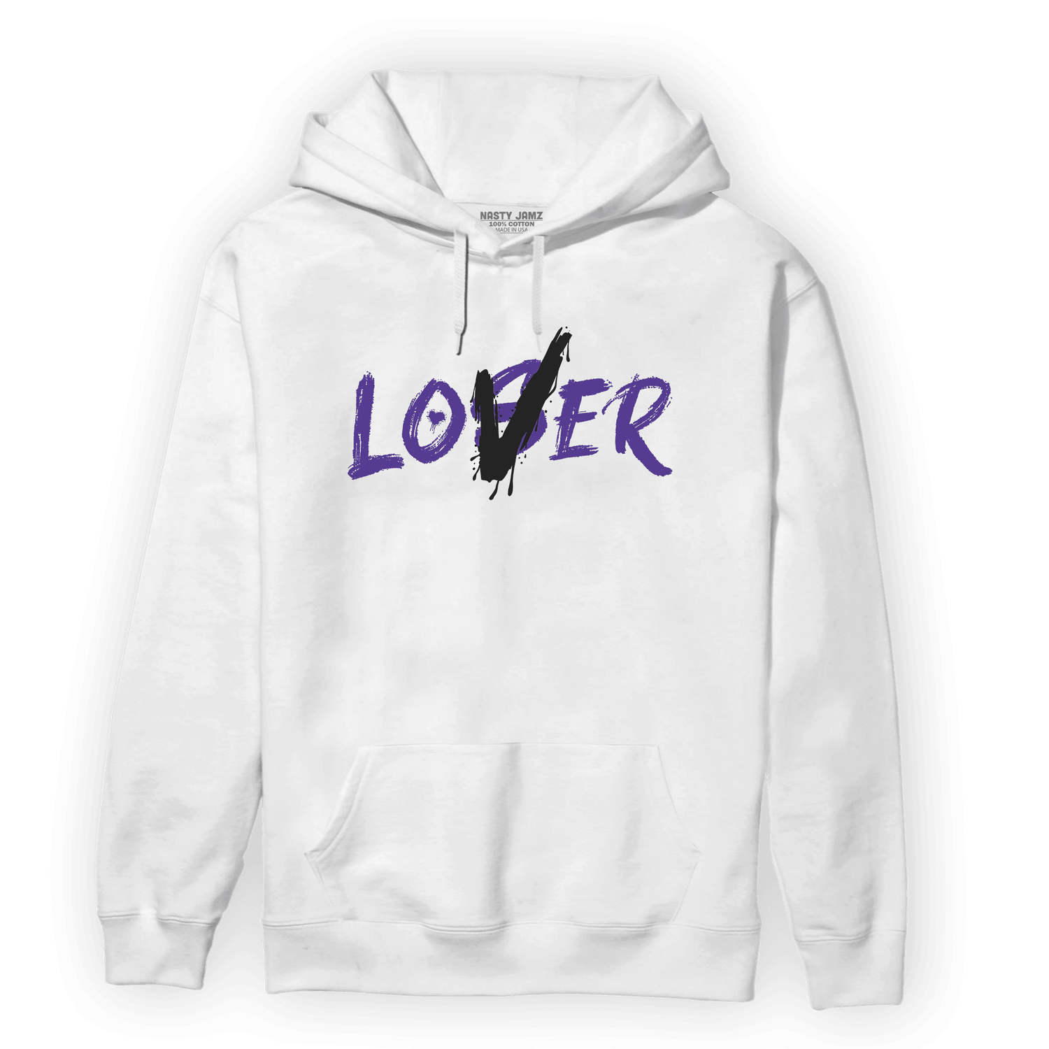 Field Purple 12s Hoodie Match Loser Lover - NastyJamz