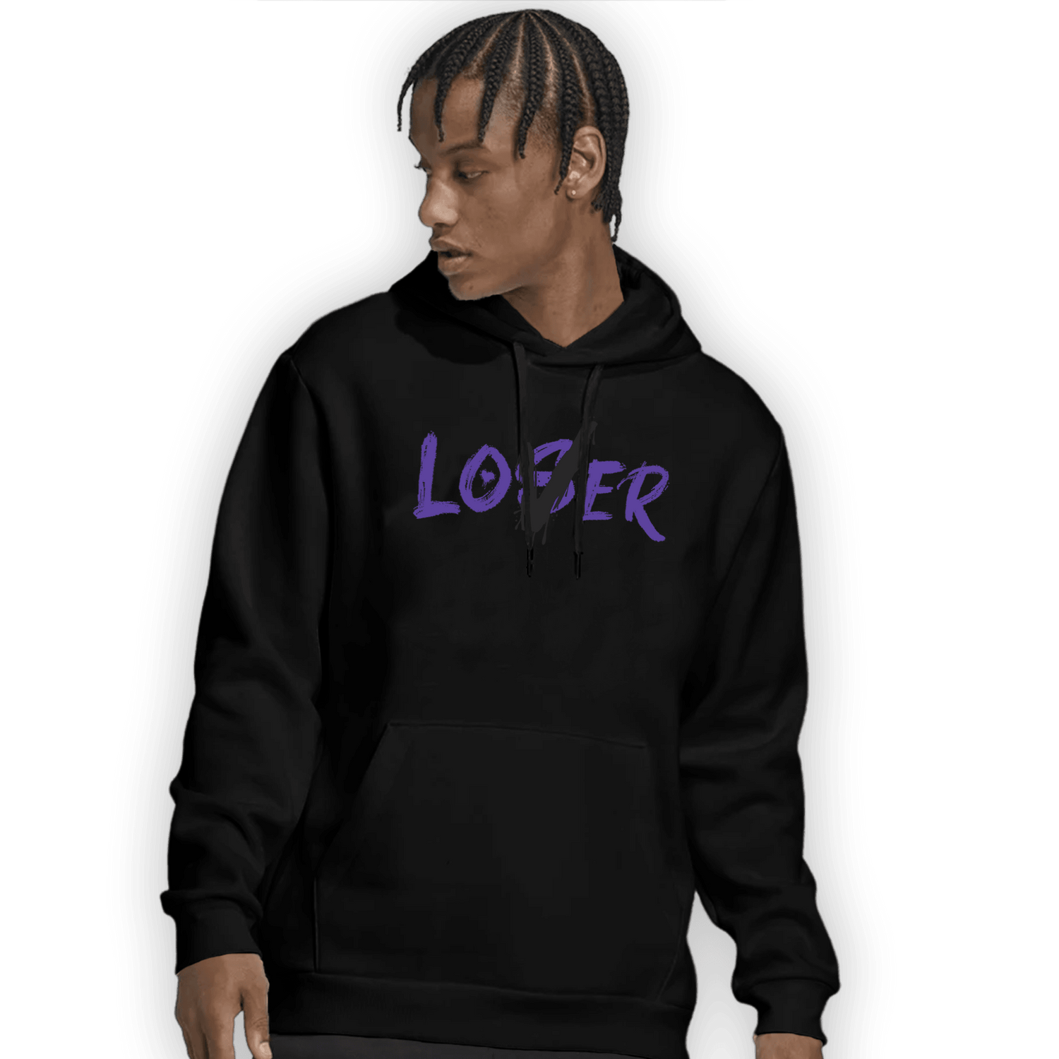 Field Purple 12s Hoodie Match Loser Lover - NastyJamz
