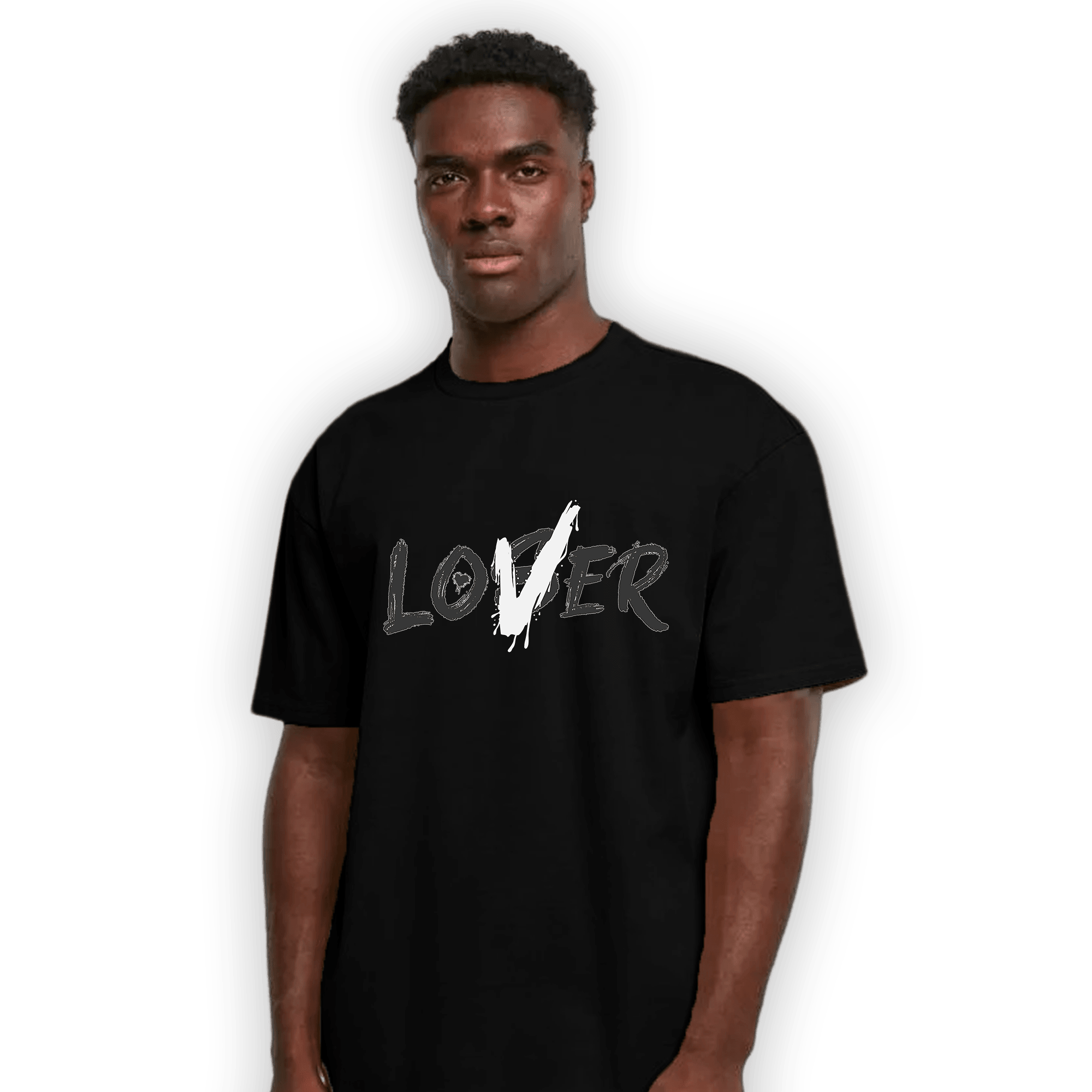 Black White 14s T Shirt Match Loser Lover - NastyJamz