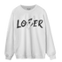 Black White 14s Sweatshirt Match Loser Lover - NastyJamz