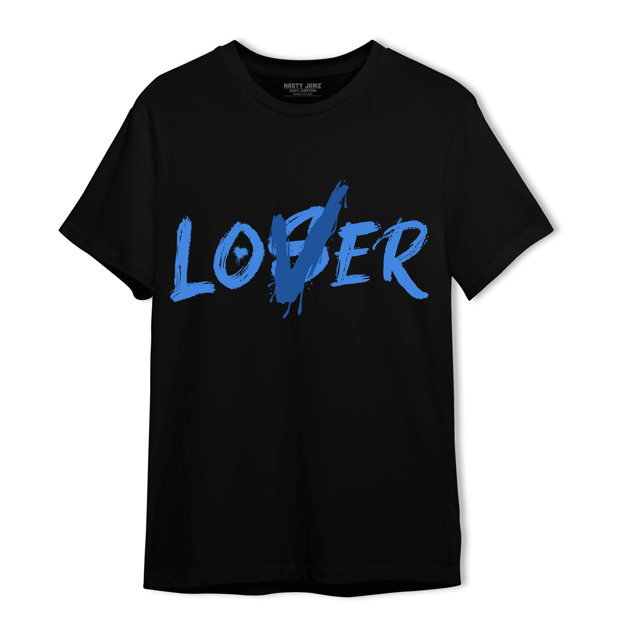 University Blue Toe 1s T Shirt Match Loser Lover - NastyJamz