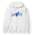University Blue Toe 1s Hoodie Match Loser Lover - NastyJamz