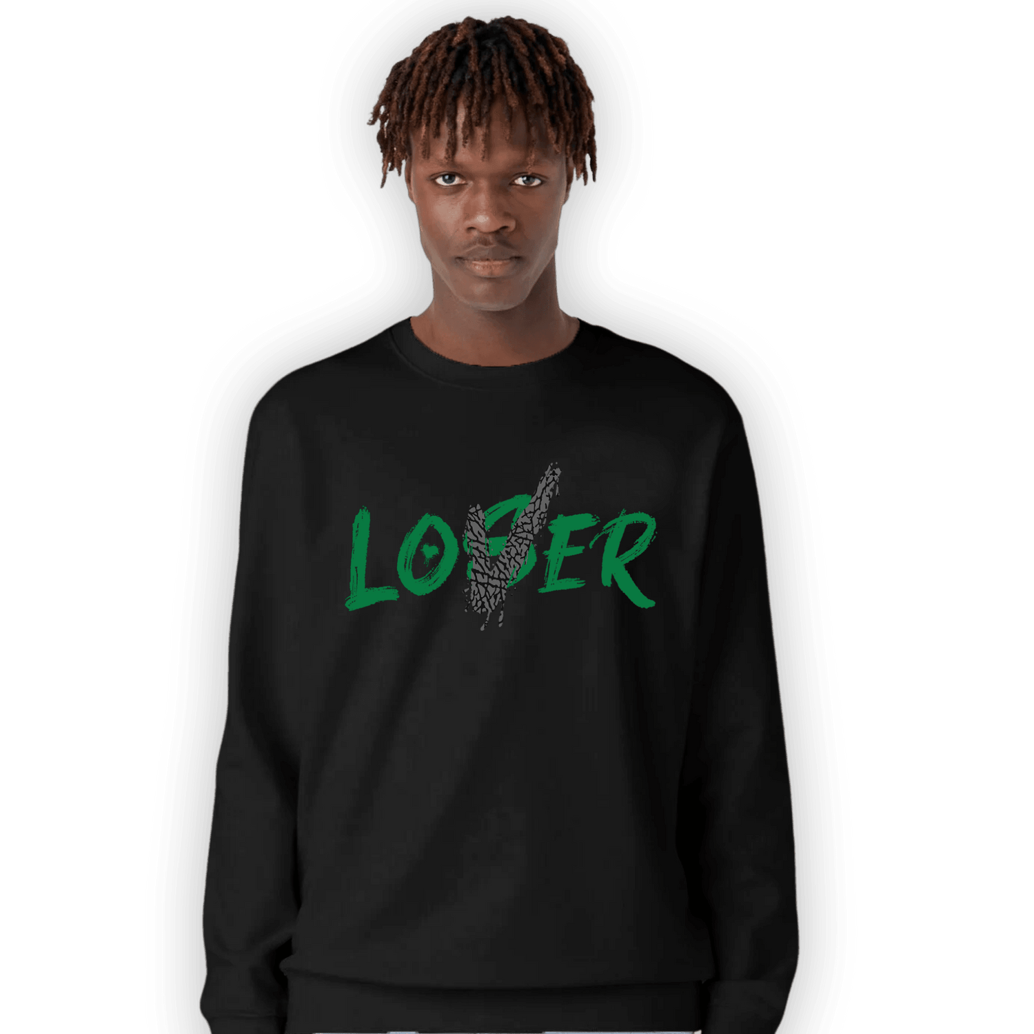 Lucky Green 3s Sweatshirt Match Loser Lover - NastyJamz