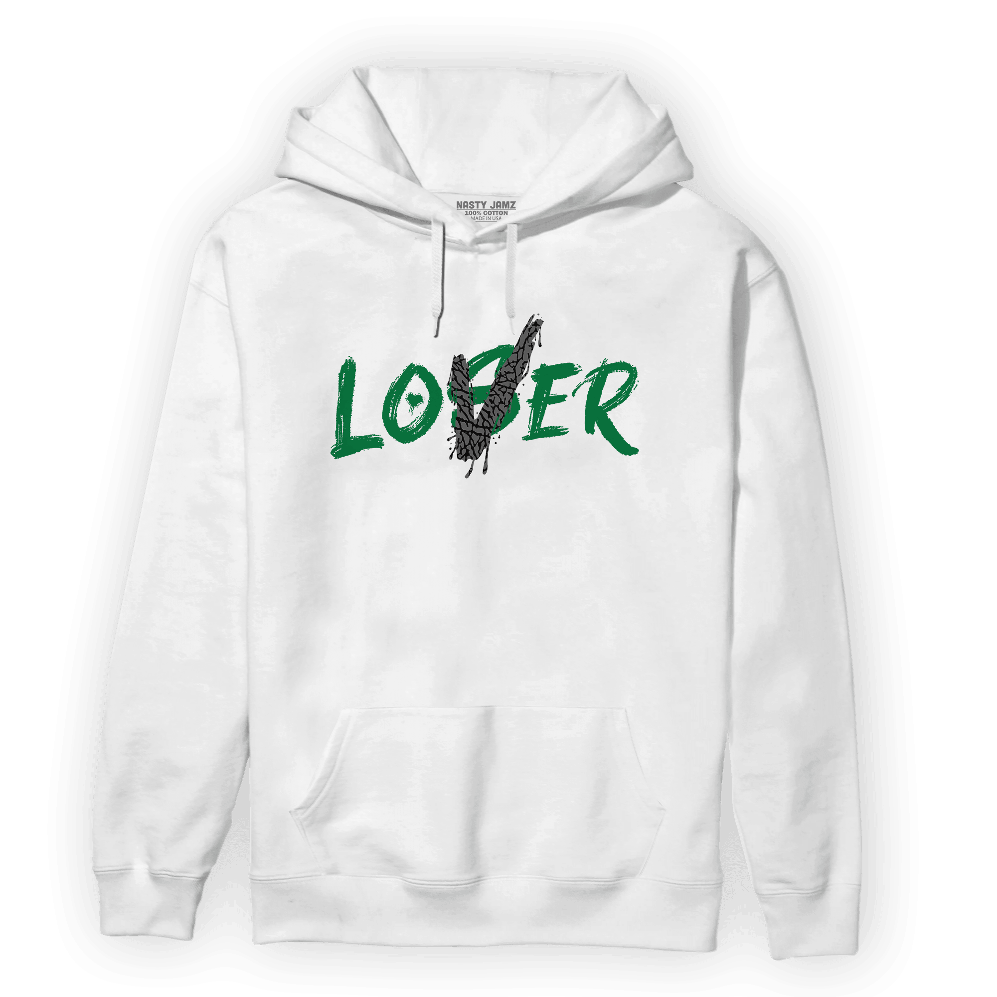 Lucky Green 3s Hoodie Match Loser Lover - NastyJamz
