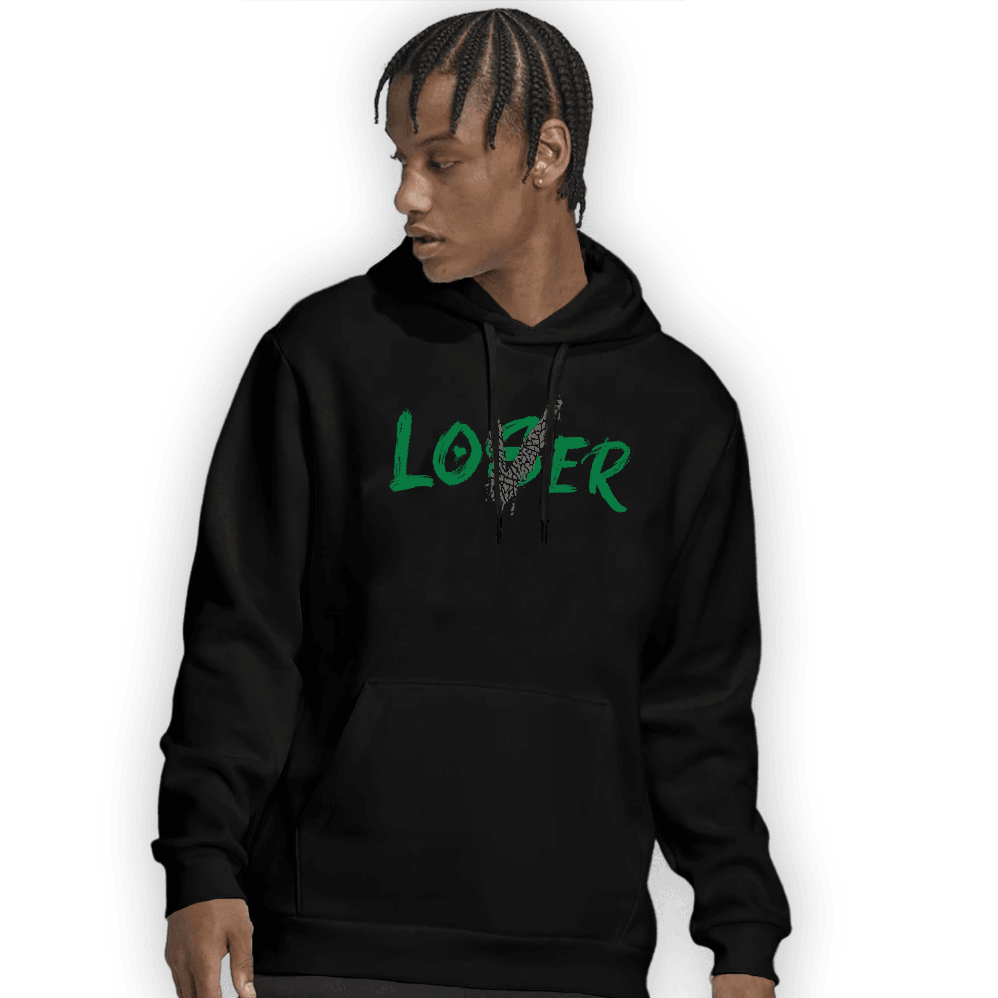 Lucky Green 3s Hoodie Match Loser Lover - NastyJamz